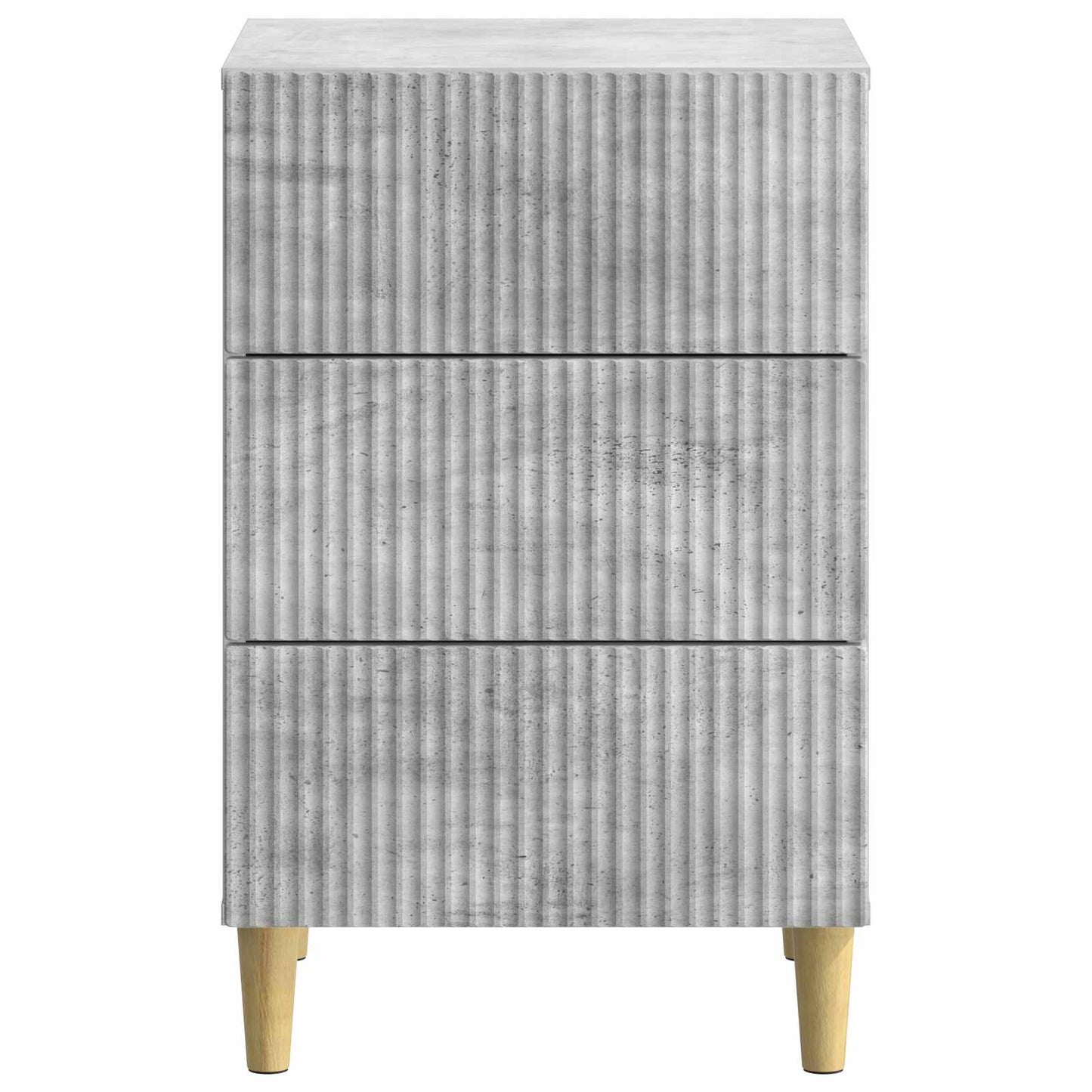 Bedside Cabinet Concrete Grey 43 x 41 x 66.5 cm Engineered Wood