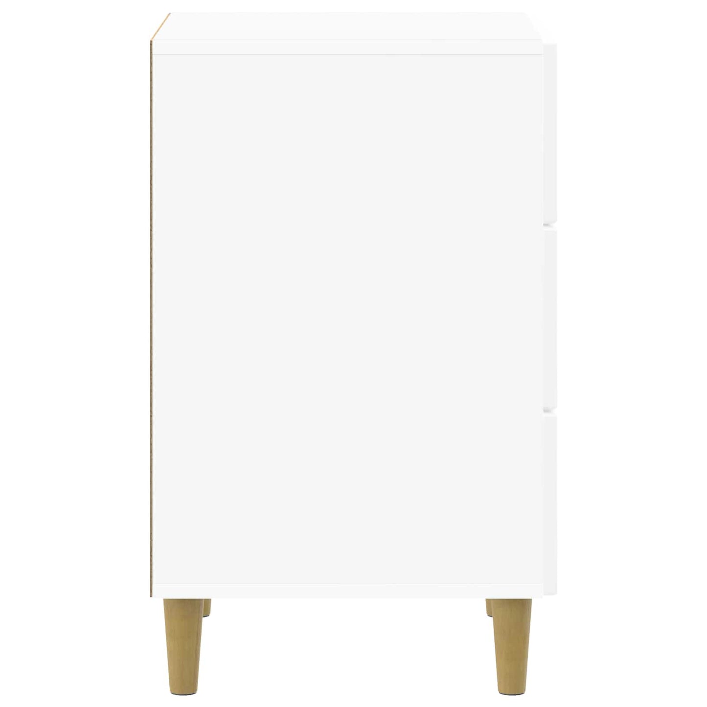 Bedside Cabinet with Drawer High Gloss White 43 x 41 x 66.5 cm