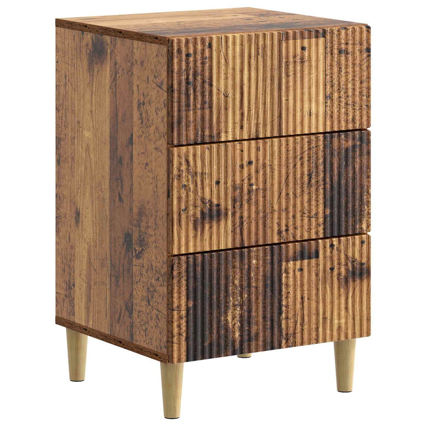 Bedside Cabinet Old Wood 43 x 41 x 66.5 cm Engineered Wood