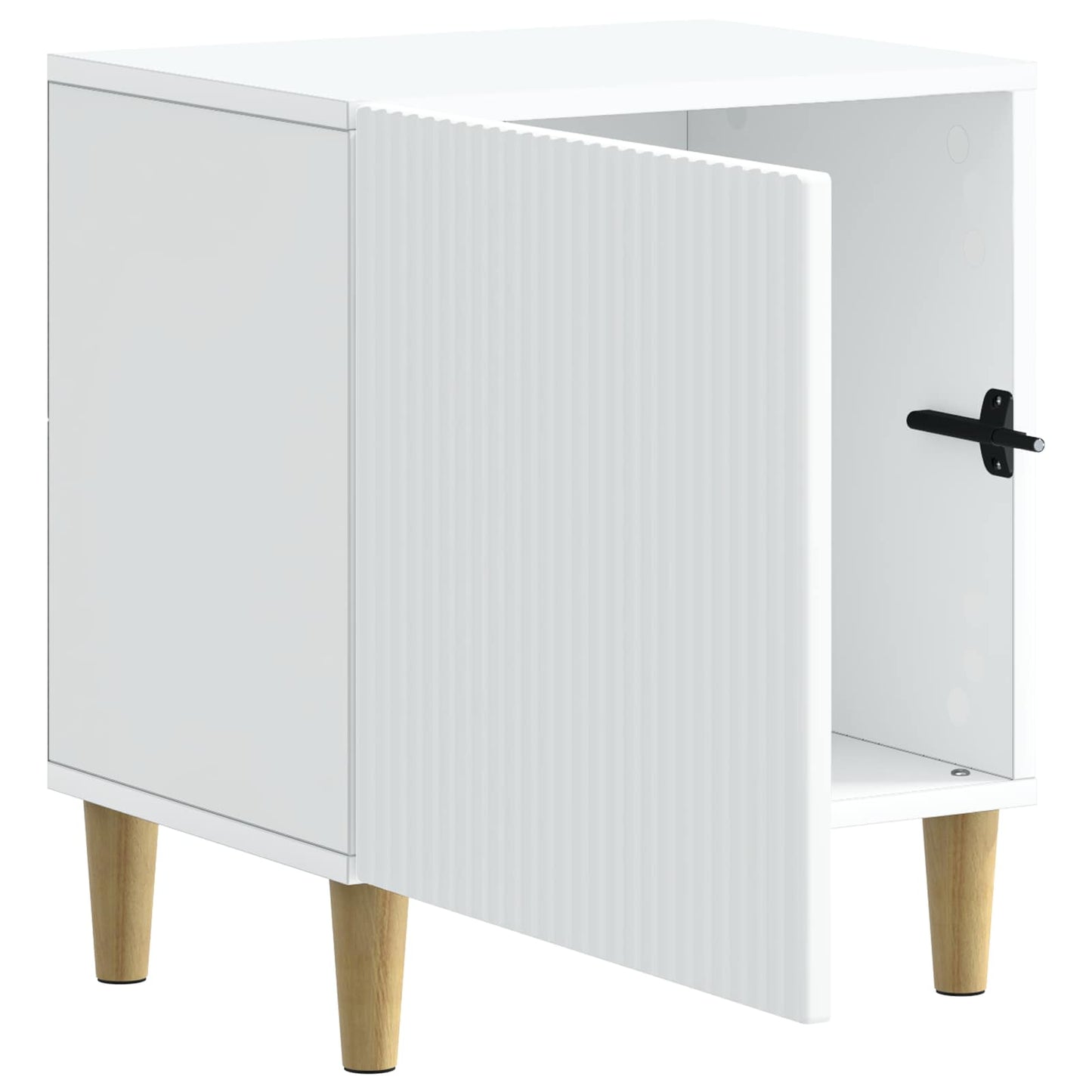 Bedside Cabinet 2 pcs White 43 x 34.5 x 50 cm Engineered Wood