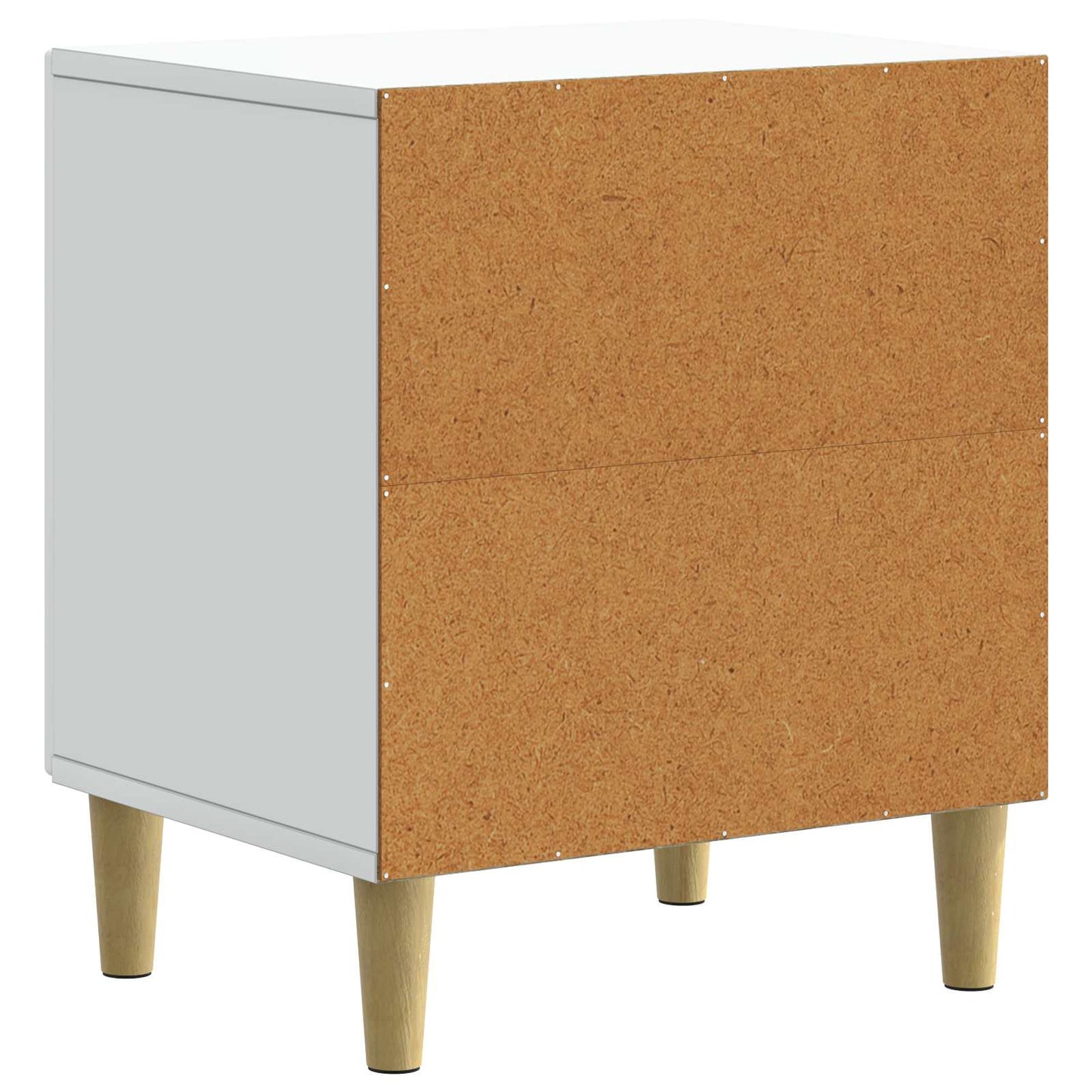 Bedside Cabinet 2 pcs White 43 x 34.5 x 50 cm Engineered Wood