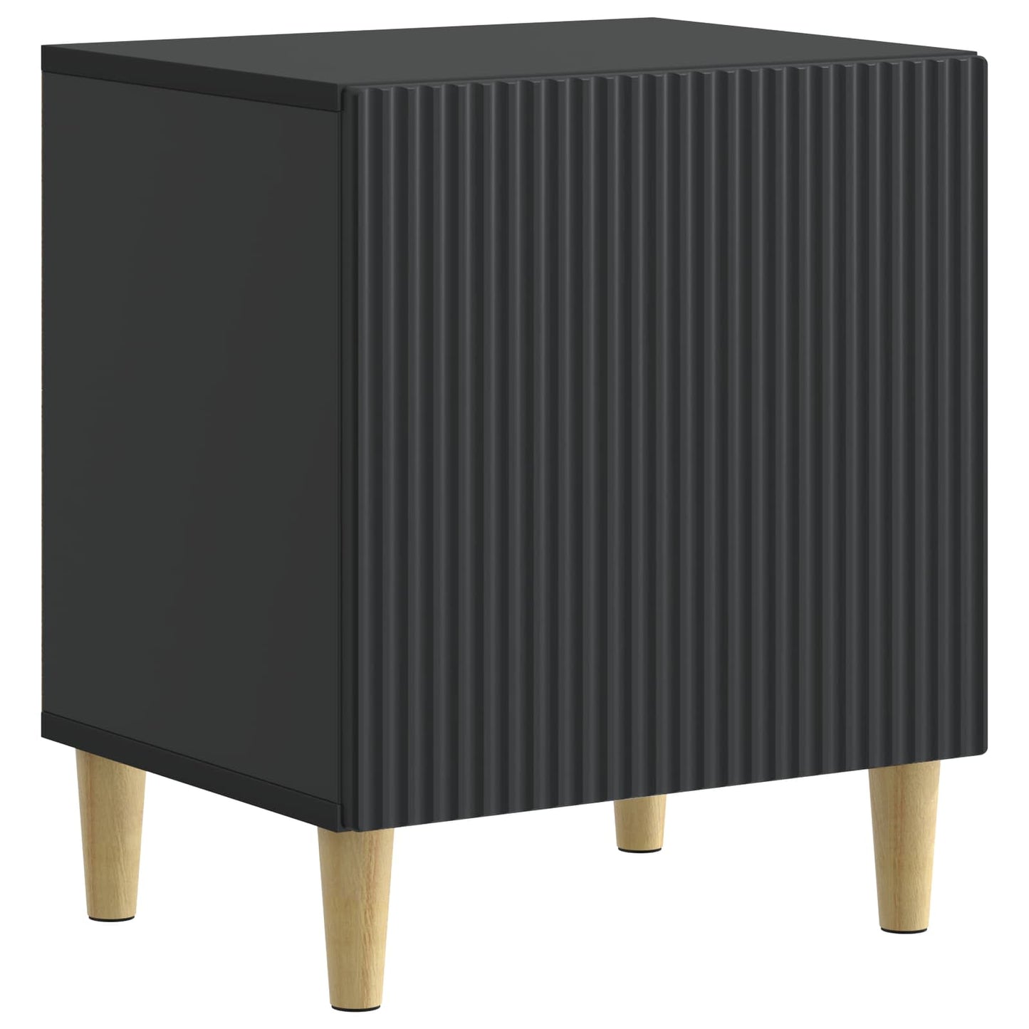 Bedside Cabinet Black 43 x 34.5 x 50 cm Engineered Wood
