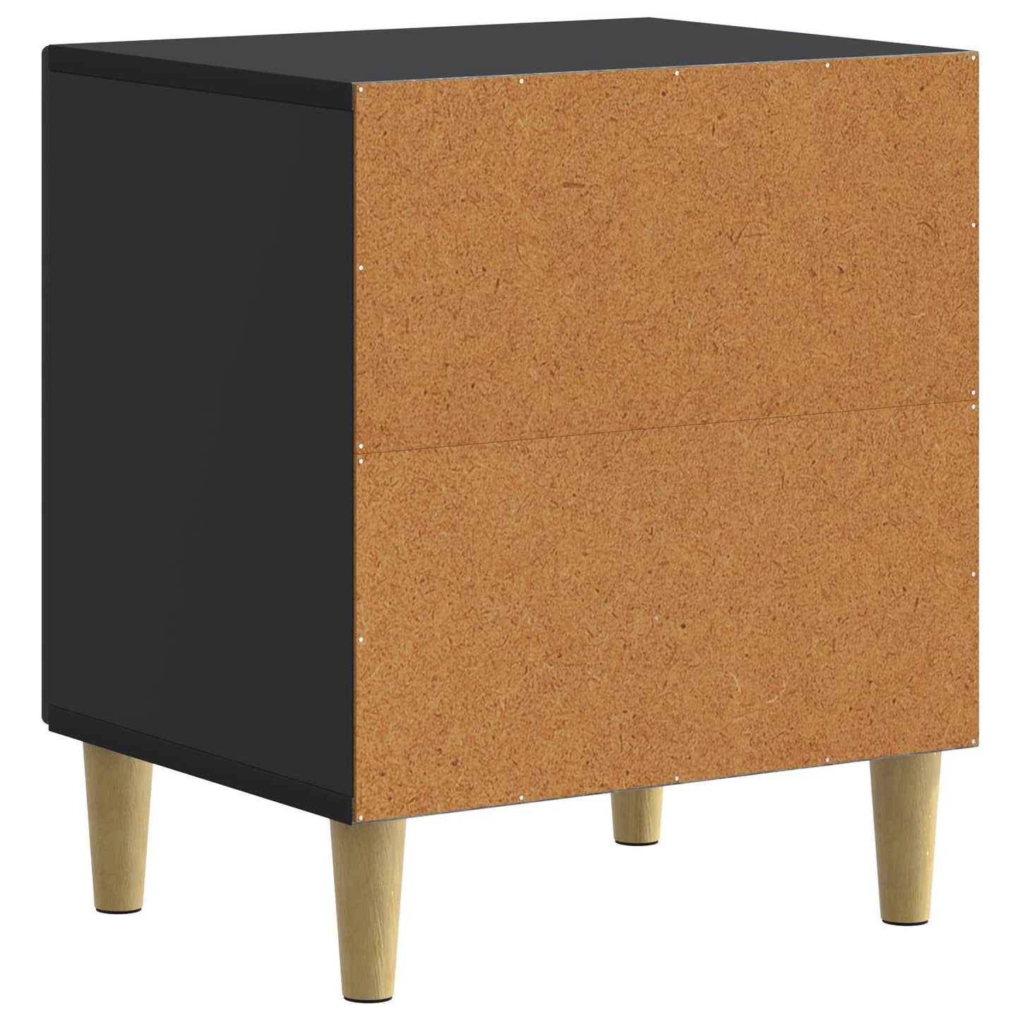 Bedside Cabinet Black 43 x 34.5 x 50 cm Engineered Wood
