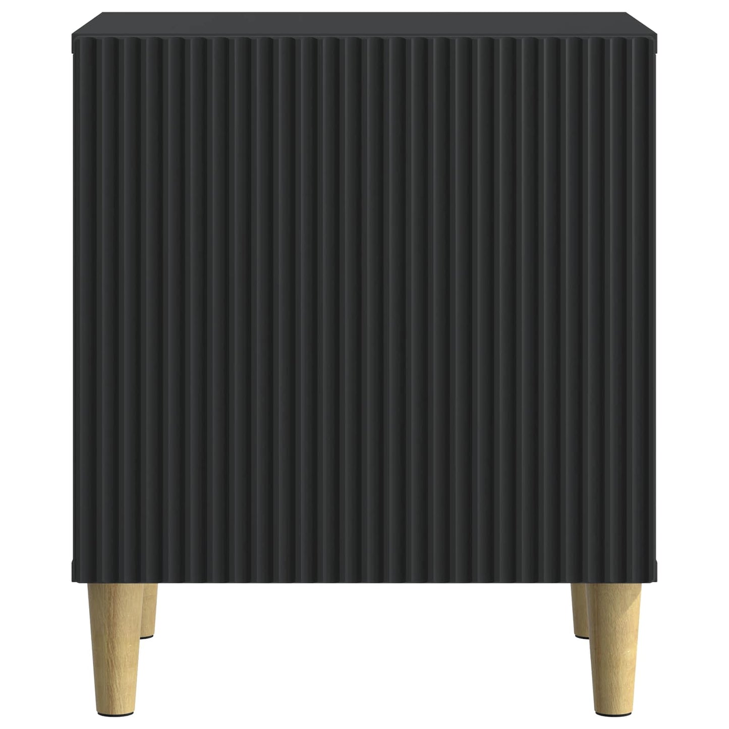 Bedside Cabinet Black 43 x 34.5 x 50 cm Engineered Wood
