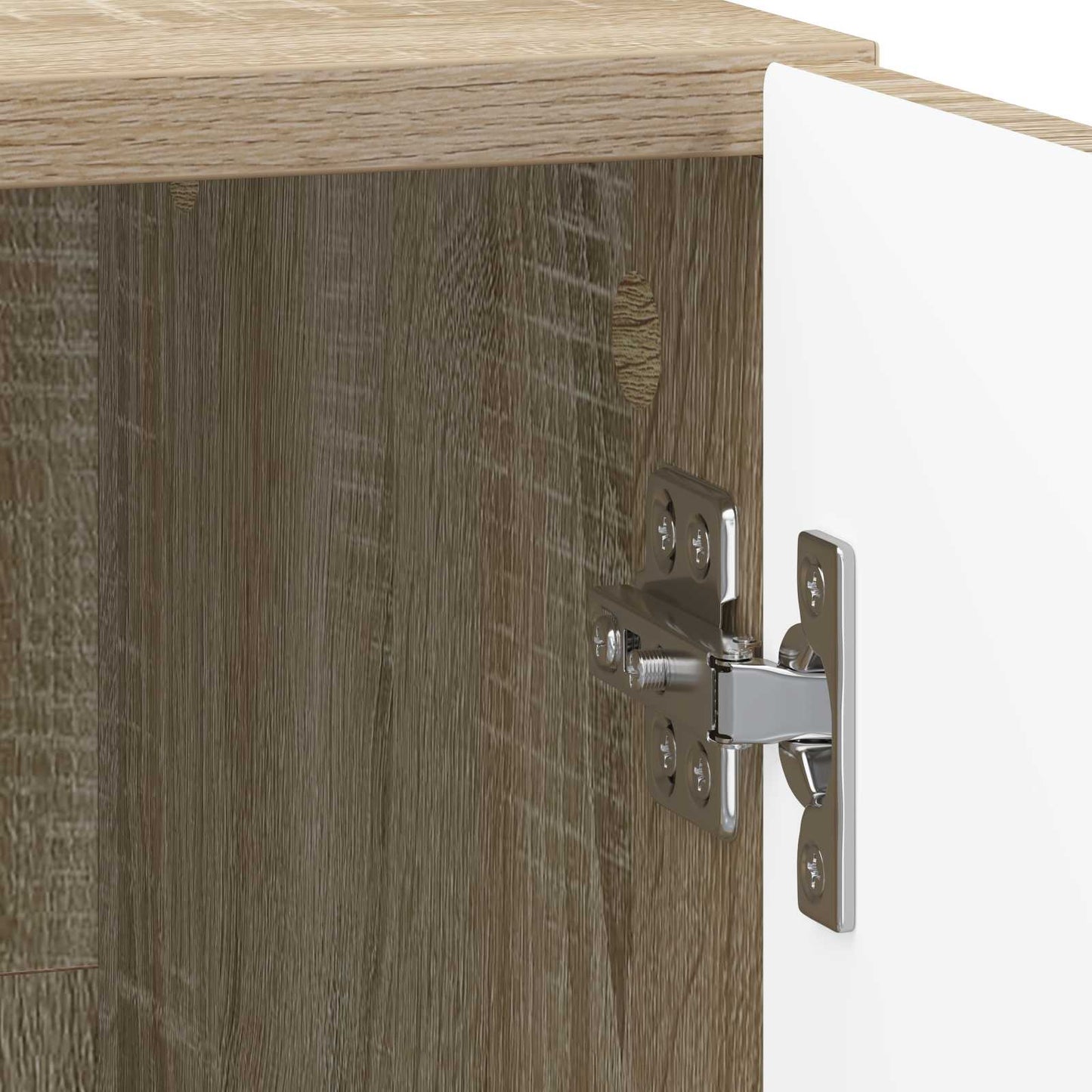Bedside Cabinet Sonoma Oak 43 x 34.5 x 50 cm Engineered Wood
