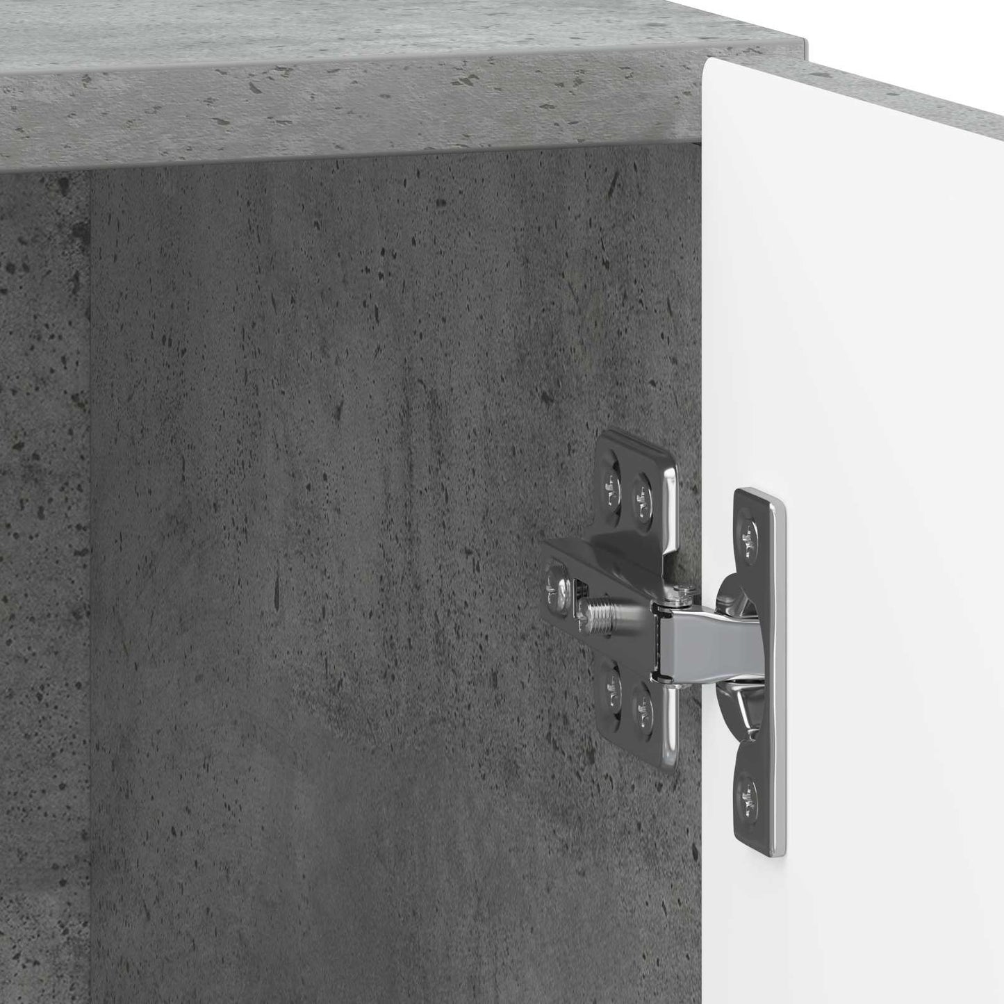 Bedside Cabinet Concrete Grey 43 x 34.5 x 50 cm Engineered Wood
