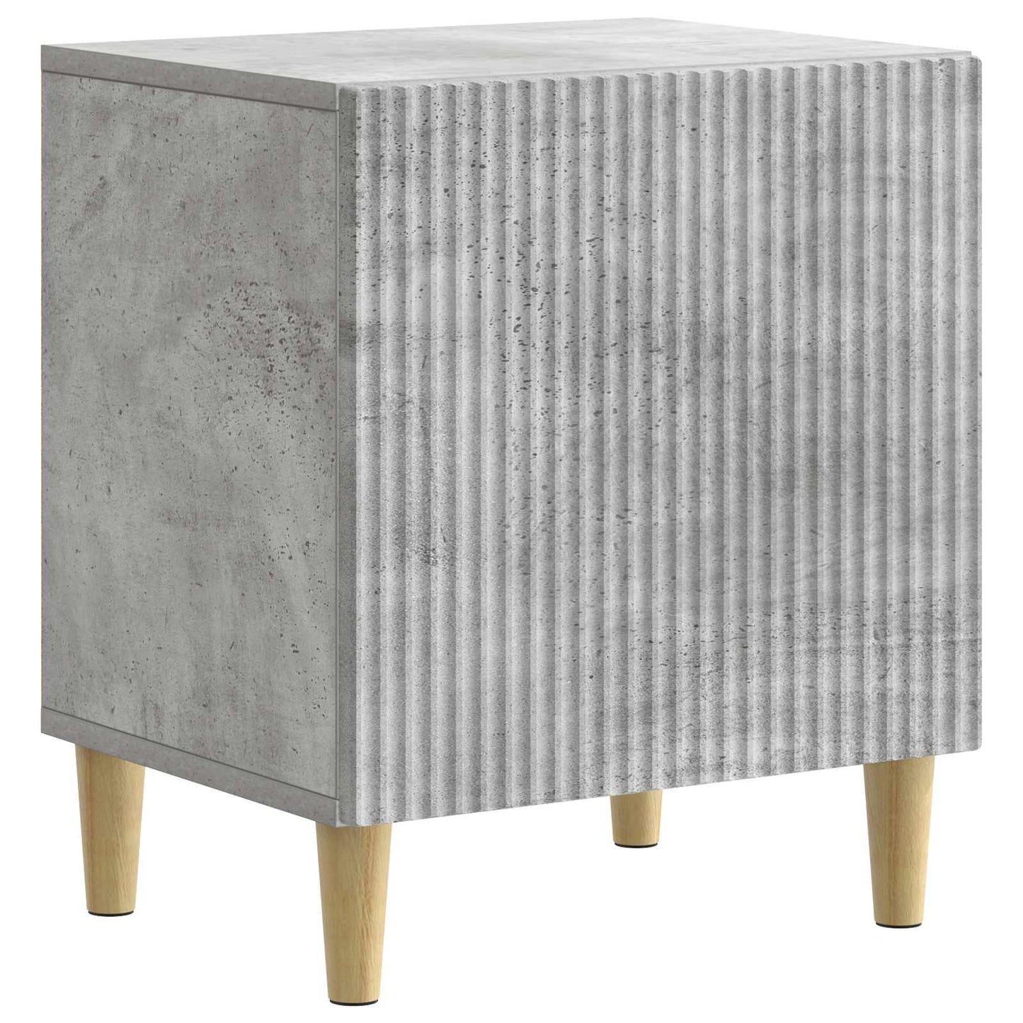 Bedside Cabinet Concrete Grey 43 x 34.5 x 50 cm Engineered Wood
