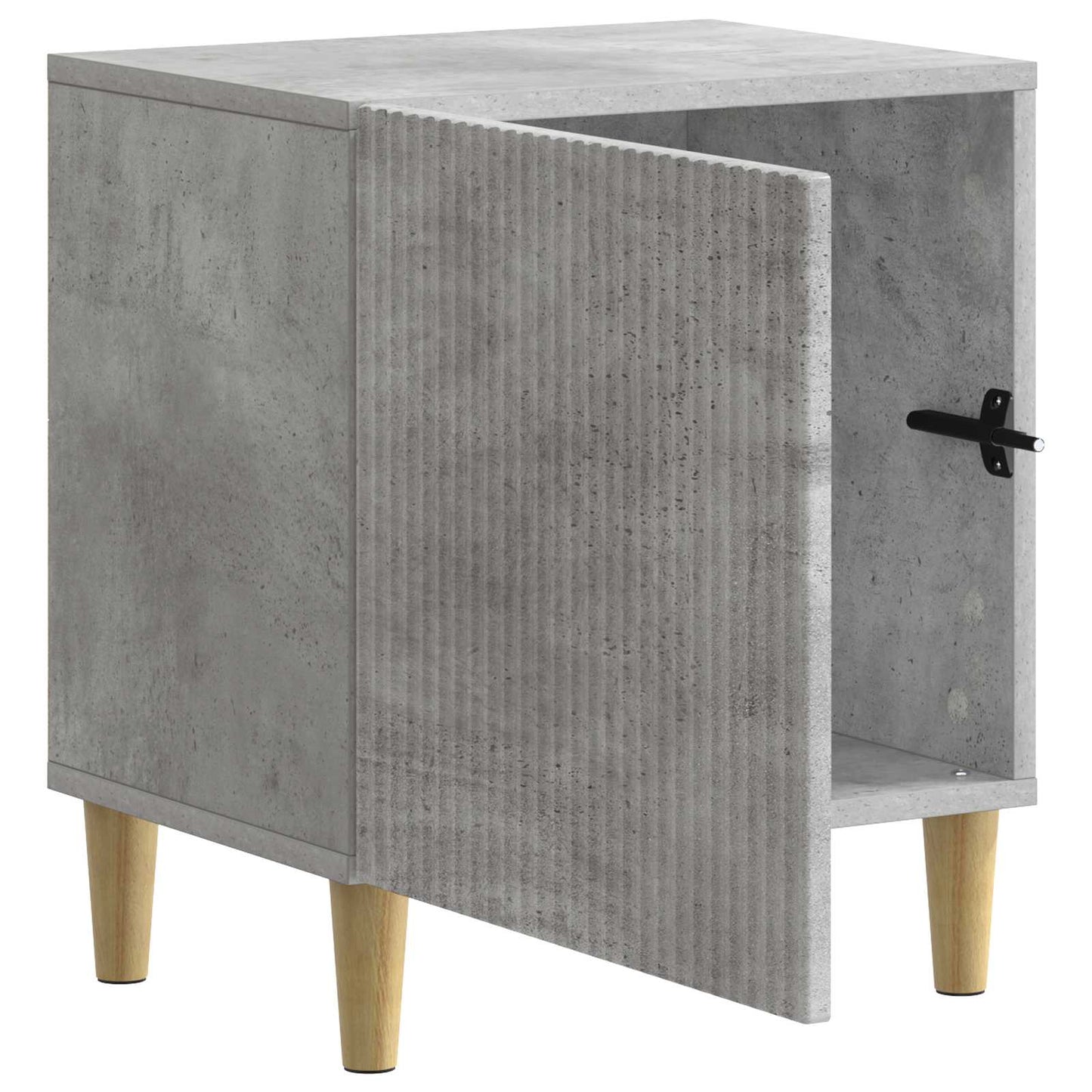 Bedside Cabinet Concrete Grey 43 x 34.5 x 50 cm Engineered Wood