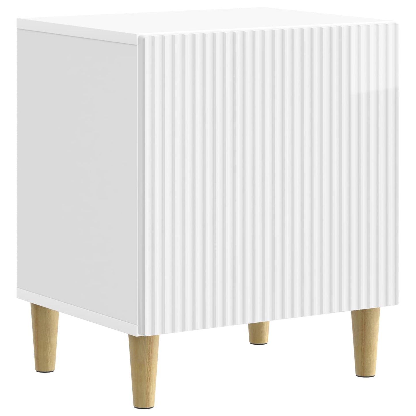 Bedside Cabinet 2 pcs High Gloss White 43 x 34.5 x 50 cm