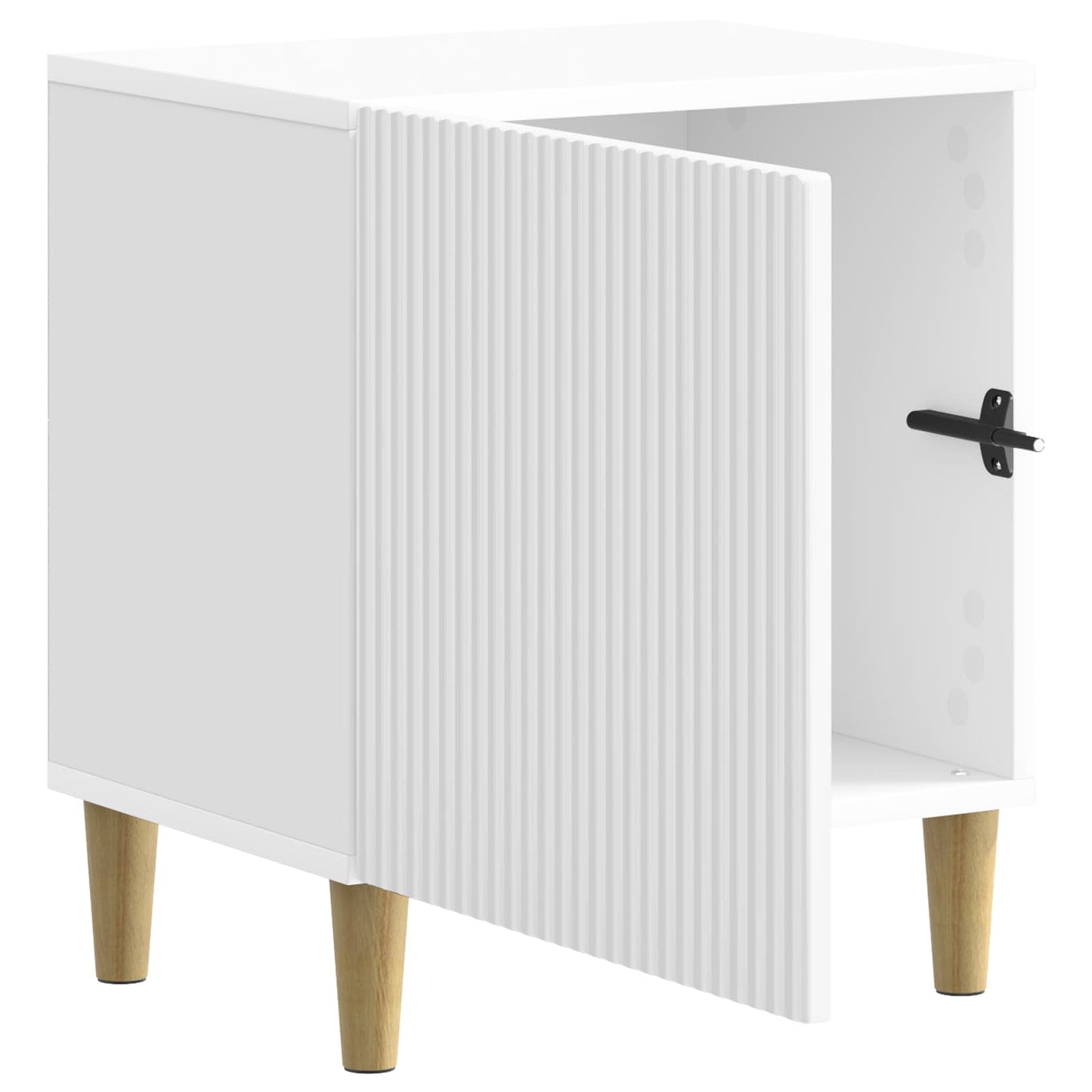 Bedside Cabinet 2 pcs High Gloss White 43 x 34.5 x 50 cm