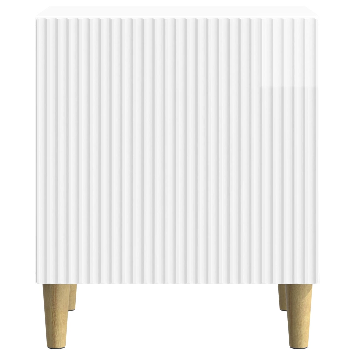 Bedside Cabinet 2 pcs High Gloss White 43 x 34.5 x 50 cm