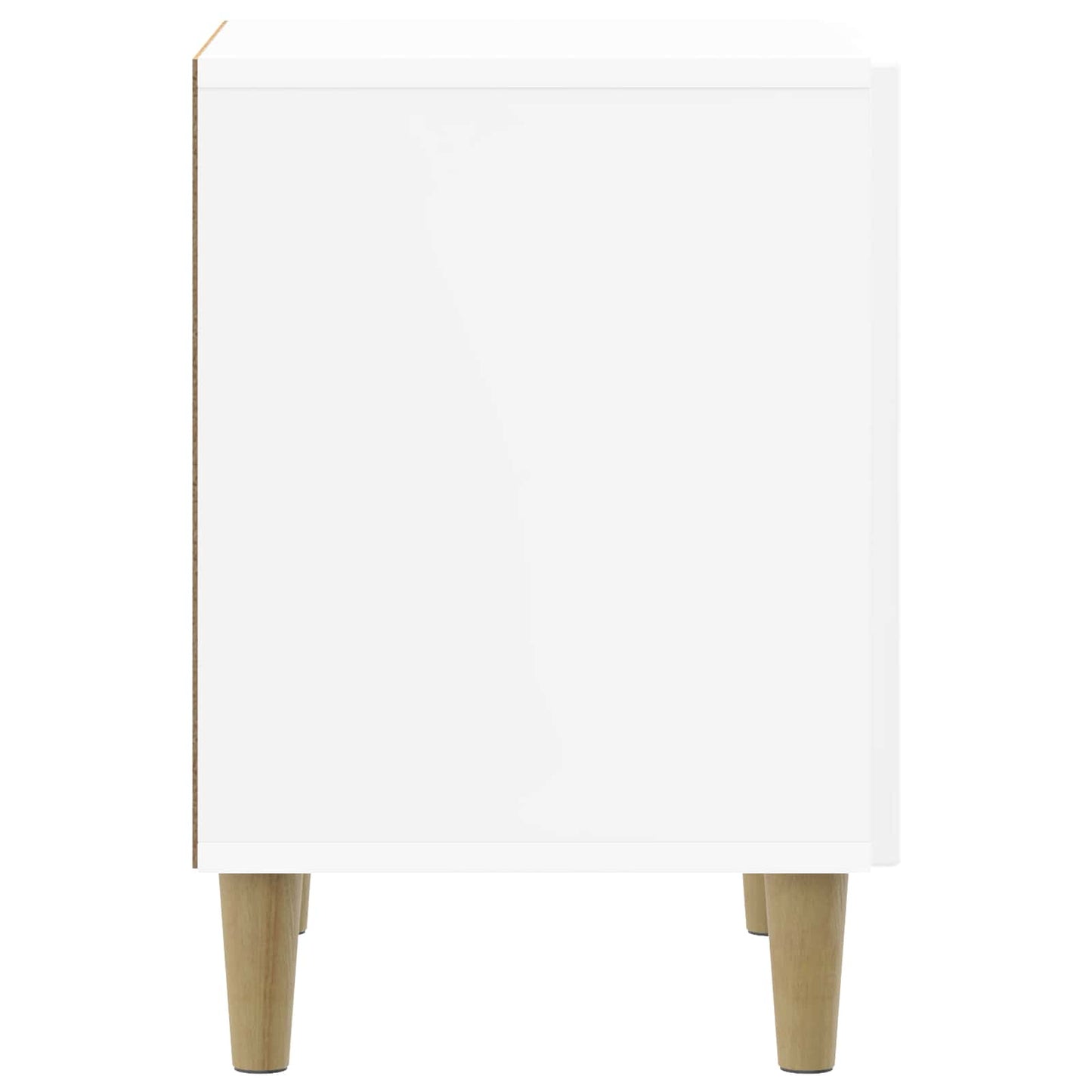 Bedside Cabinet 2 pcs High Gloss White 43 x 34.5 x 50 cm