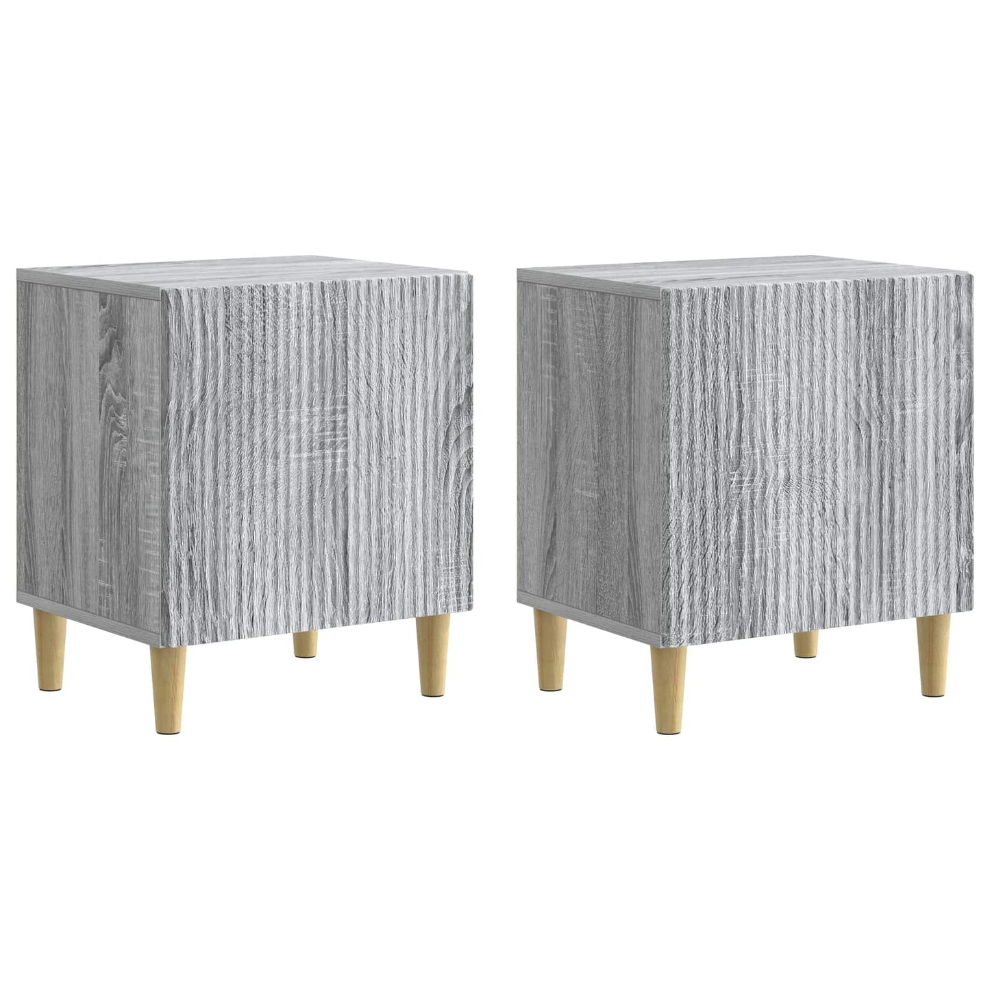 Bedside Cabinet 2 pcs Grey Sonoma 43 x 34.5 x 50 cm