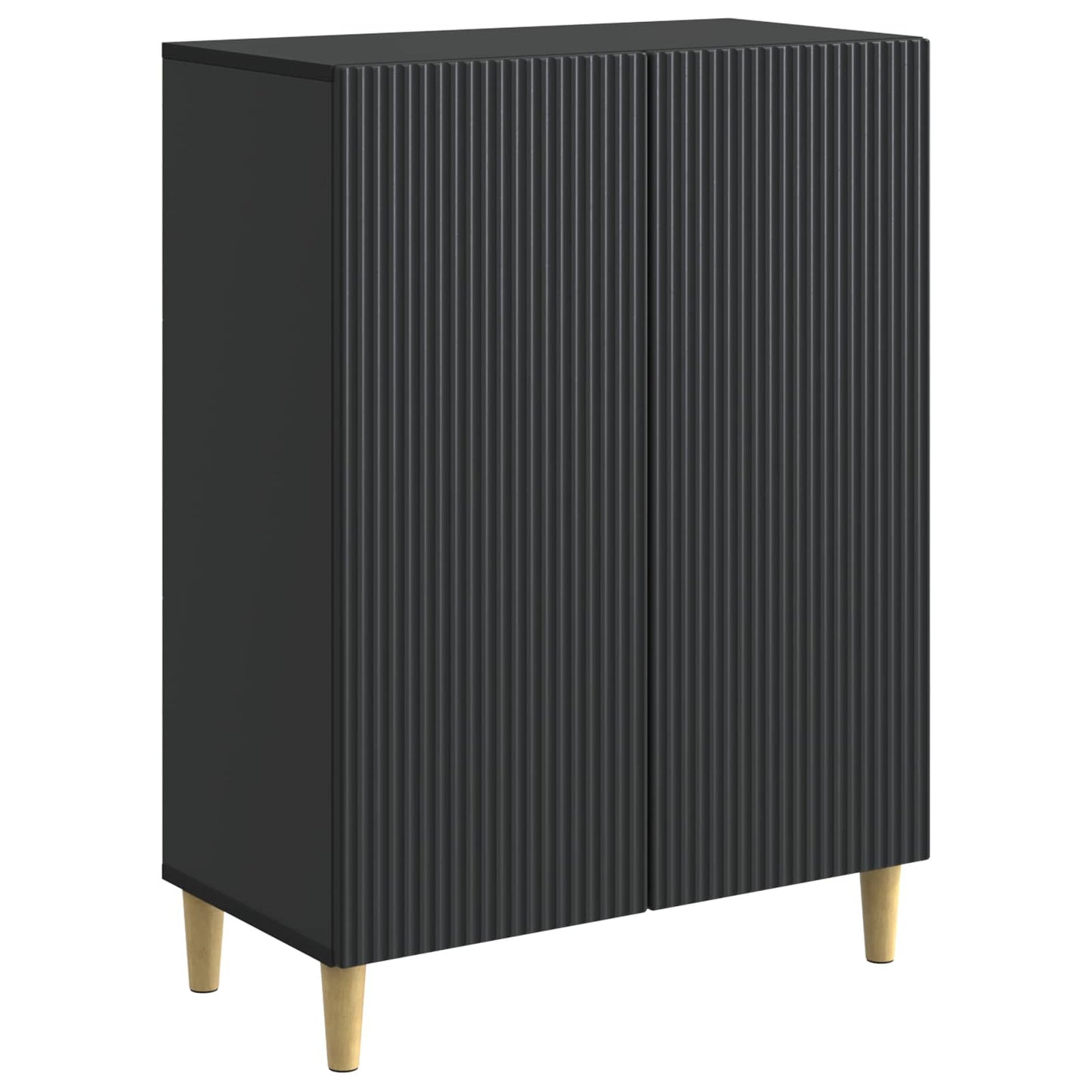 Sideboard Black 66 x 34.5 x 90 cm Engineered Wood