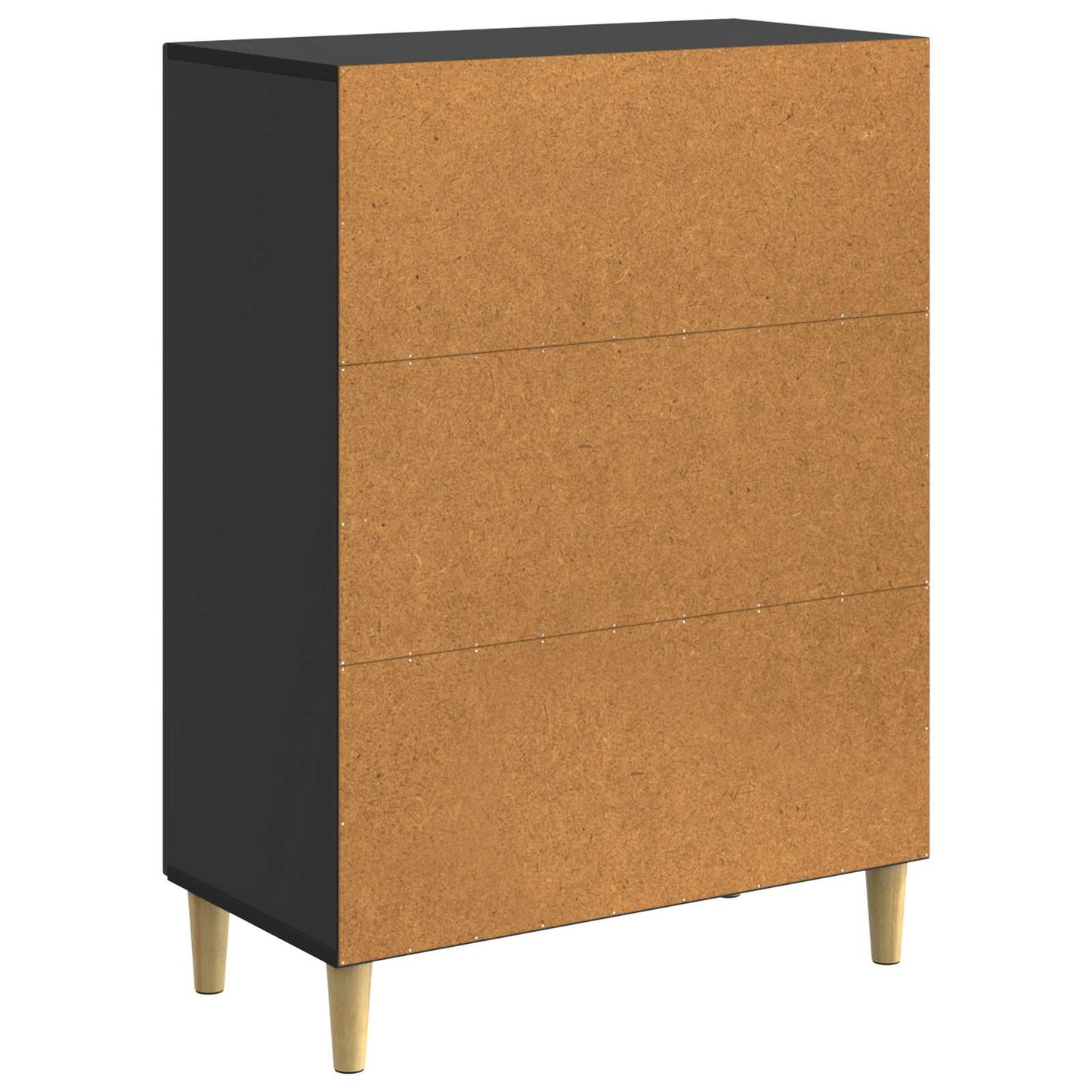 Sideboard Black 66 x 34.5 x 90 cm Engineered Wood