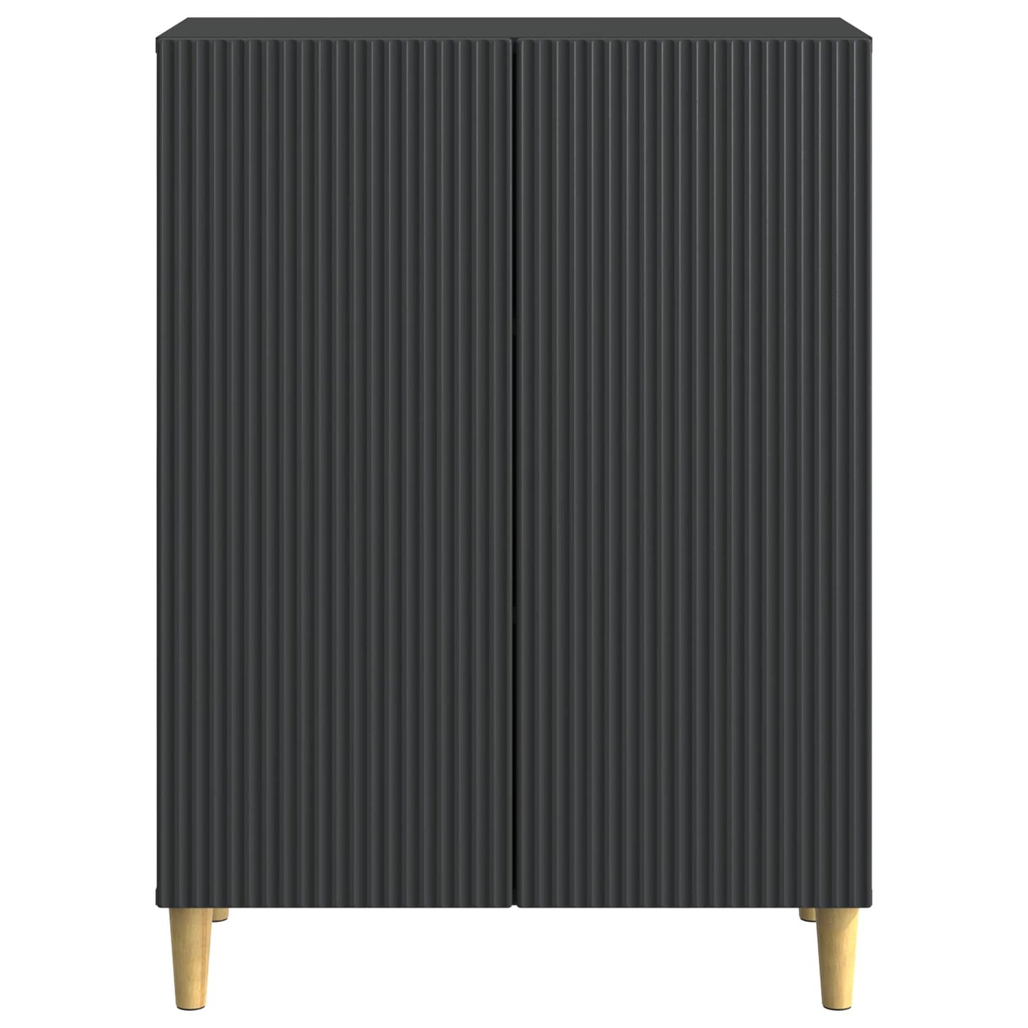 Sideboard Black 66 x 34.5 x 90 cm Engineered Wood