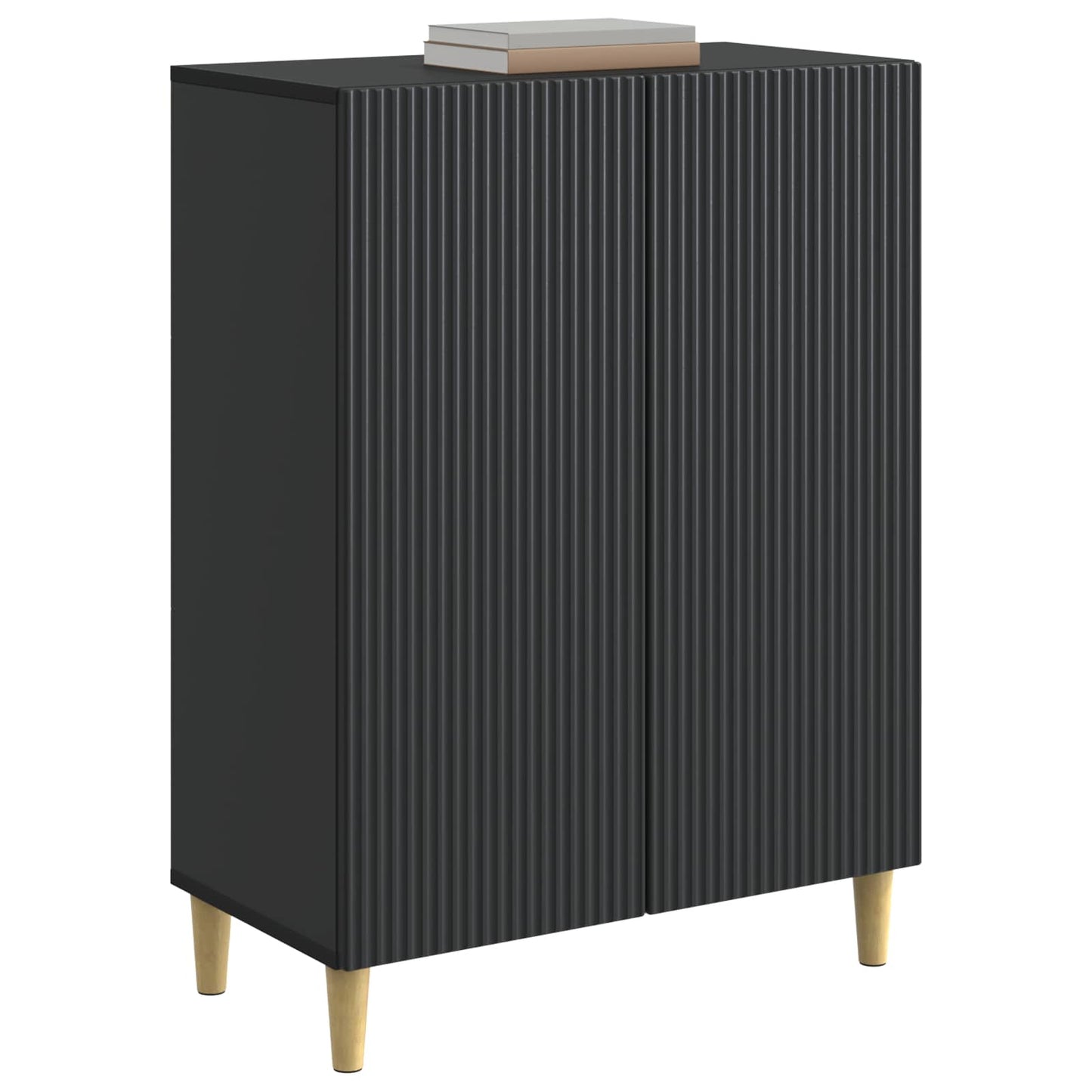 Sideboard Black 66 x 34.5 x 90 cm Engineered Wood