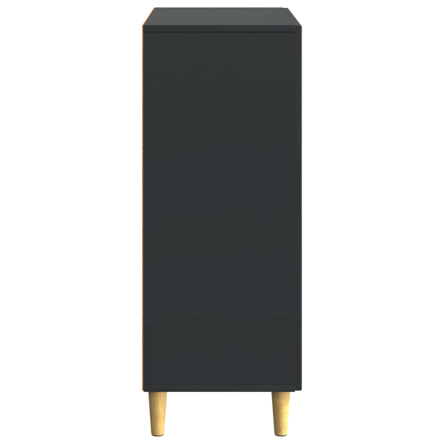 Sideboard Black 66 x 34.5 x 90 cm Engineered Wood