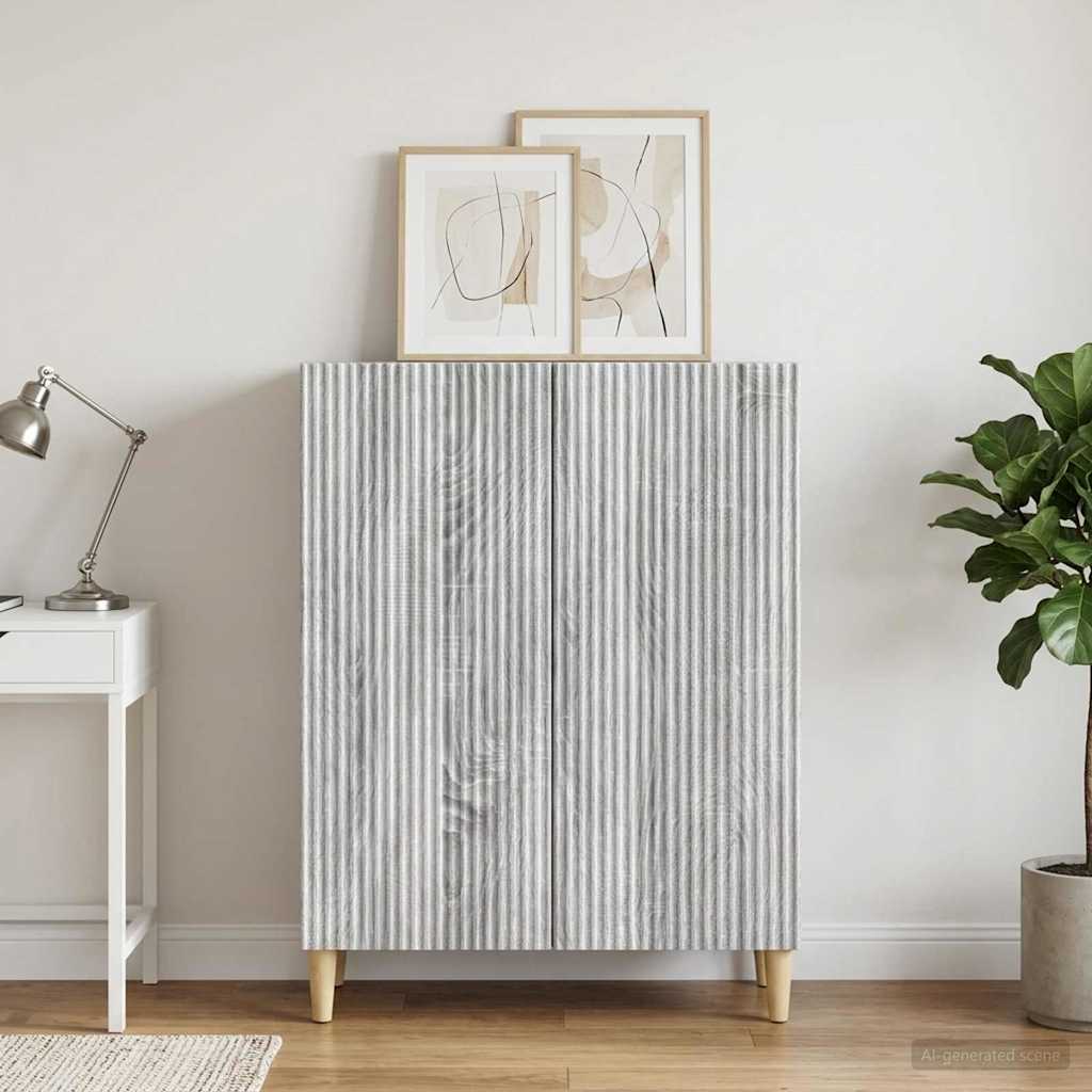 Sideboard Grey Sonoma 66 x 34.5 x 90 cm Engineered Wood