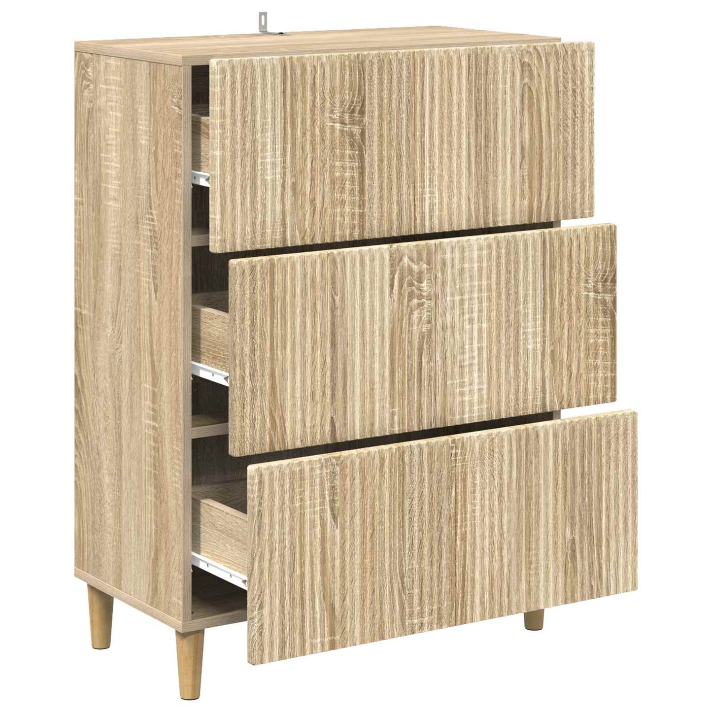 Drawer Cabinet Sonoma Oak 66 x 34.5 x 90 cm Engineered Wood