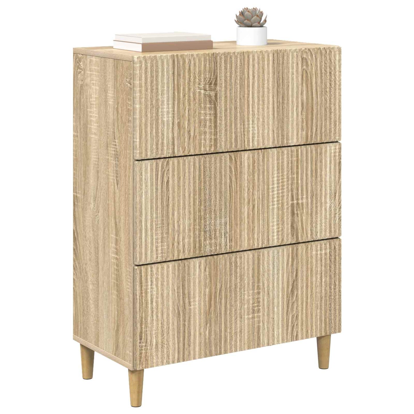 Drawer Cabinet Sonoma Oak 66 x 34.5 x 90 cm Engineered Wood