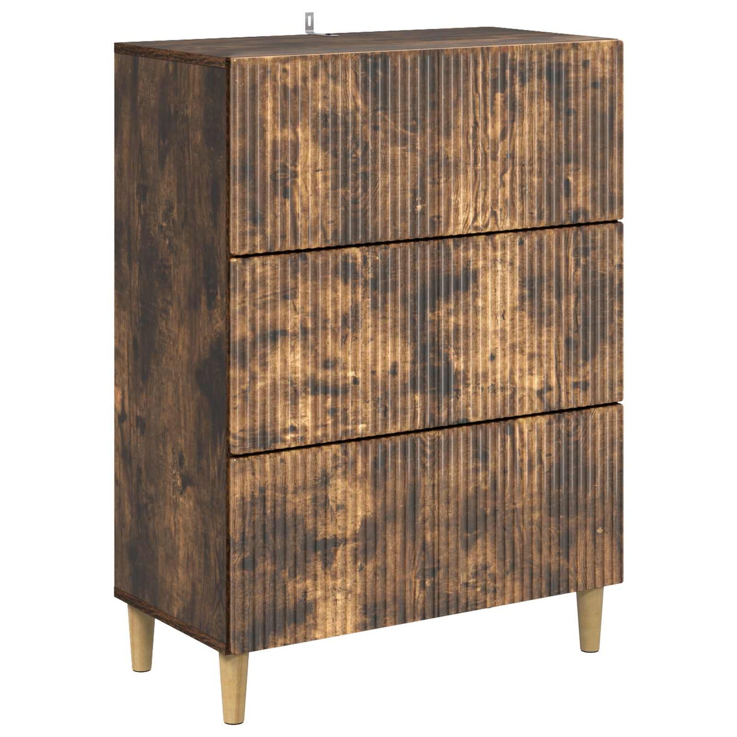 Drawer Cabinet 66 x 34.5 x 90 cm Engineered Wood Smoked Oak