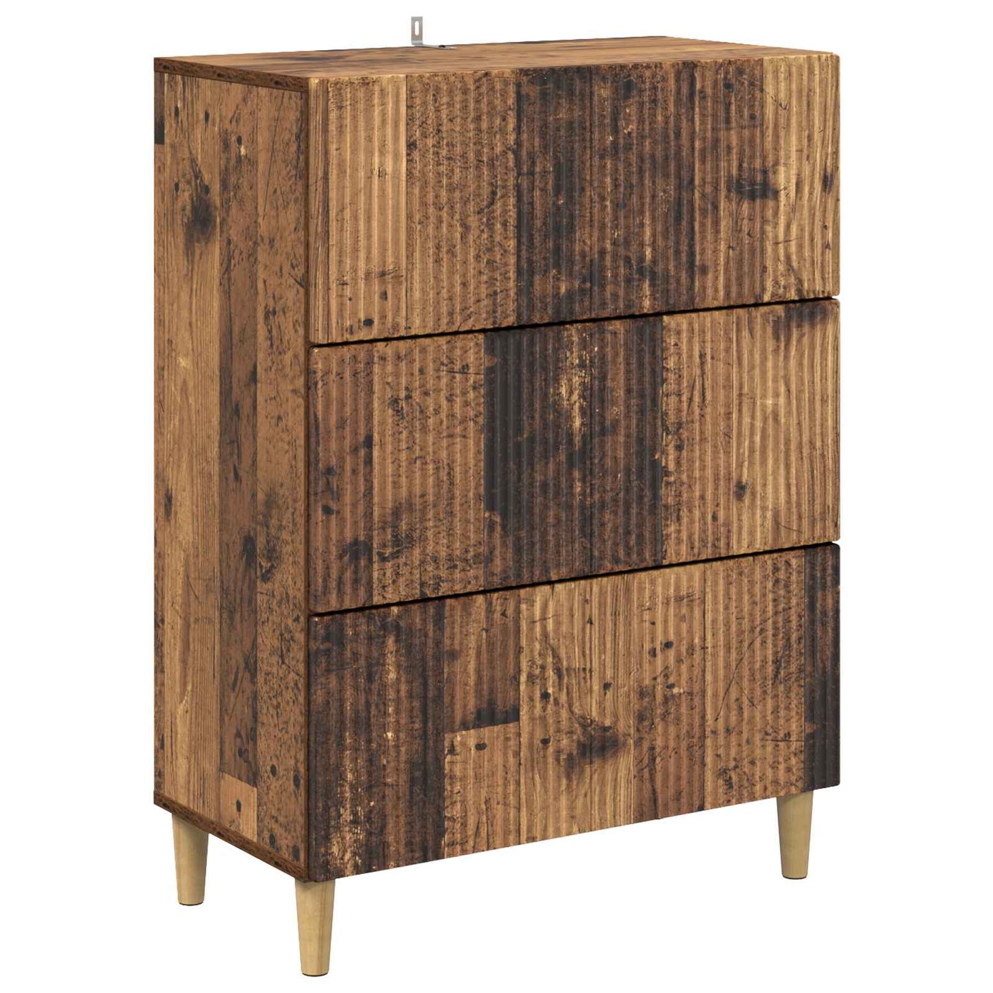 Drawer Cabinet Old Wood 66 x 34.5 x 90 cm Engineered Wood