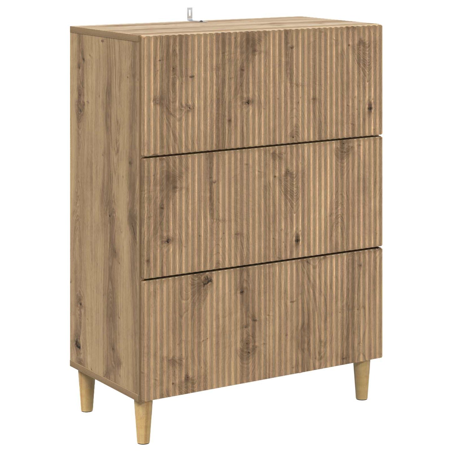 Drawer Cabinet Artisan Oak 66 x 34.5 x 90 cm Engineered Wood