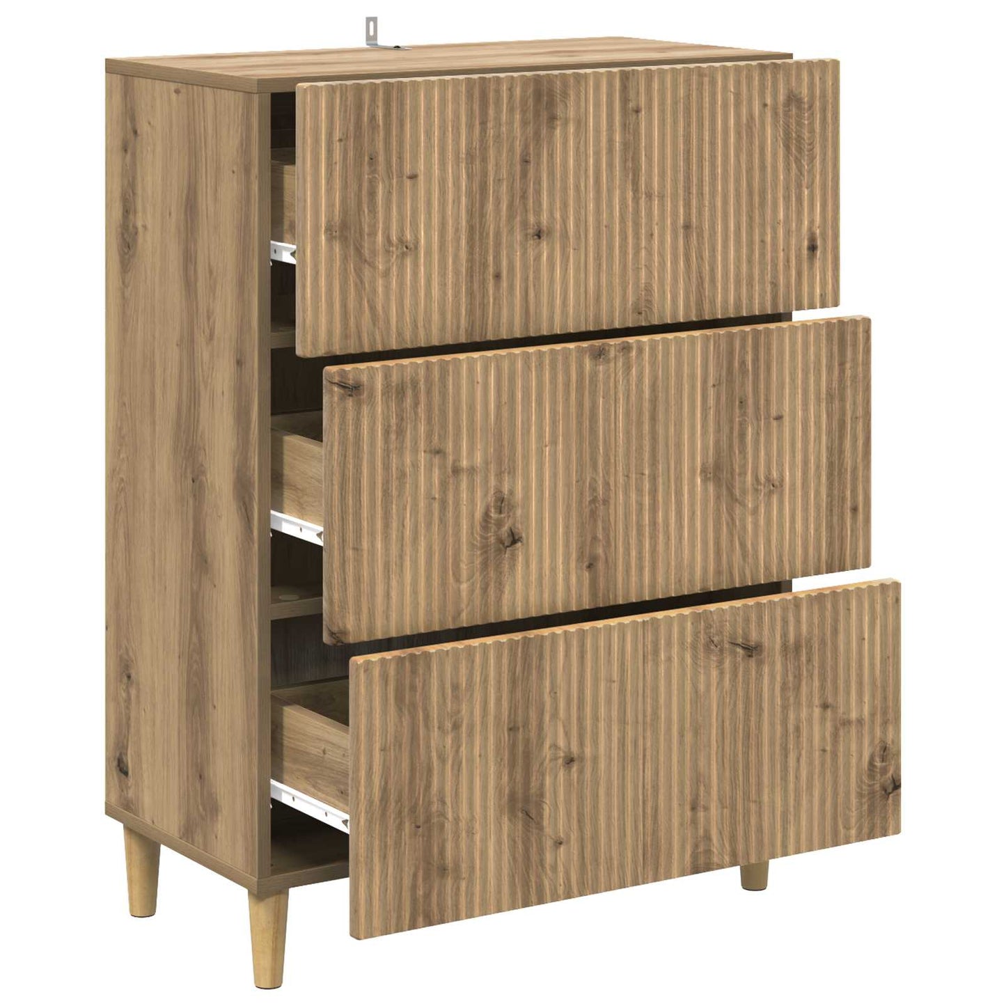 Drawer Cabinet Artisan Oak 66 x 34.5 x 90 cm Engineered Wood