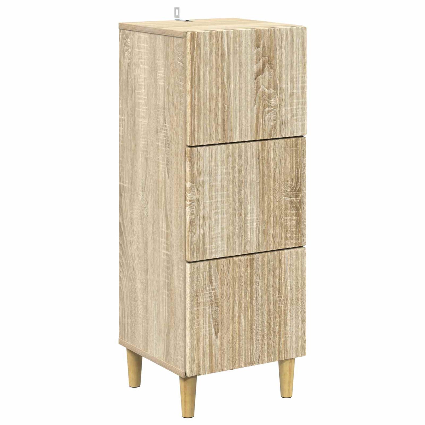 Drawer Cabinet Sonoma Oak 33 x 34.5 x 90 cm Engineered Wood