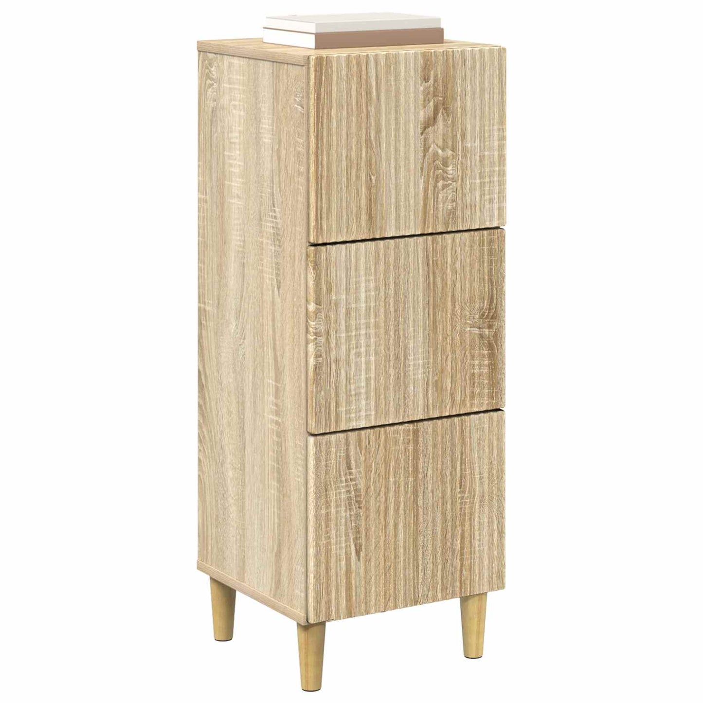Drawer Cabinet Sonoma Oak 33 x 34.5 x 90 cm Engineered Wood