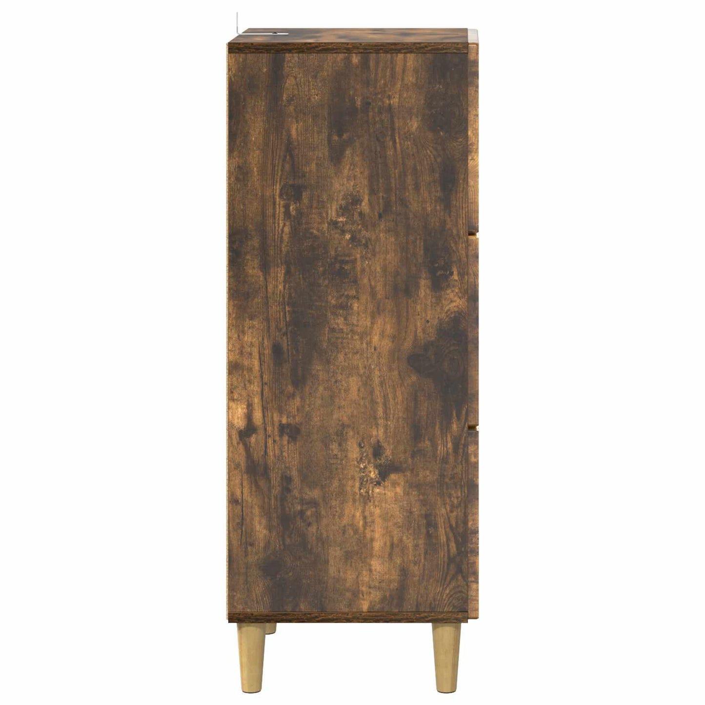 Drawer Cabinet Smoked Oak 33 x 34.5 x 90 cm Engineered Wood