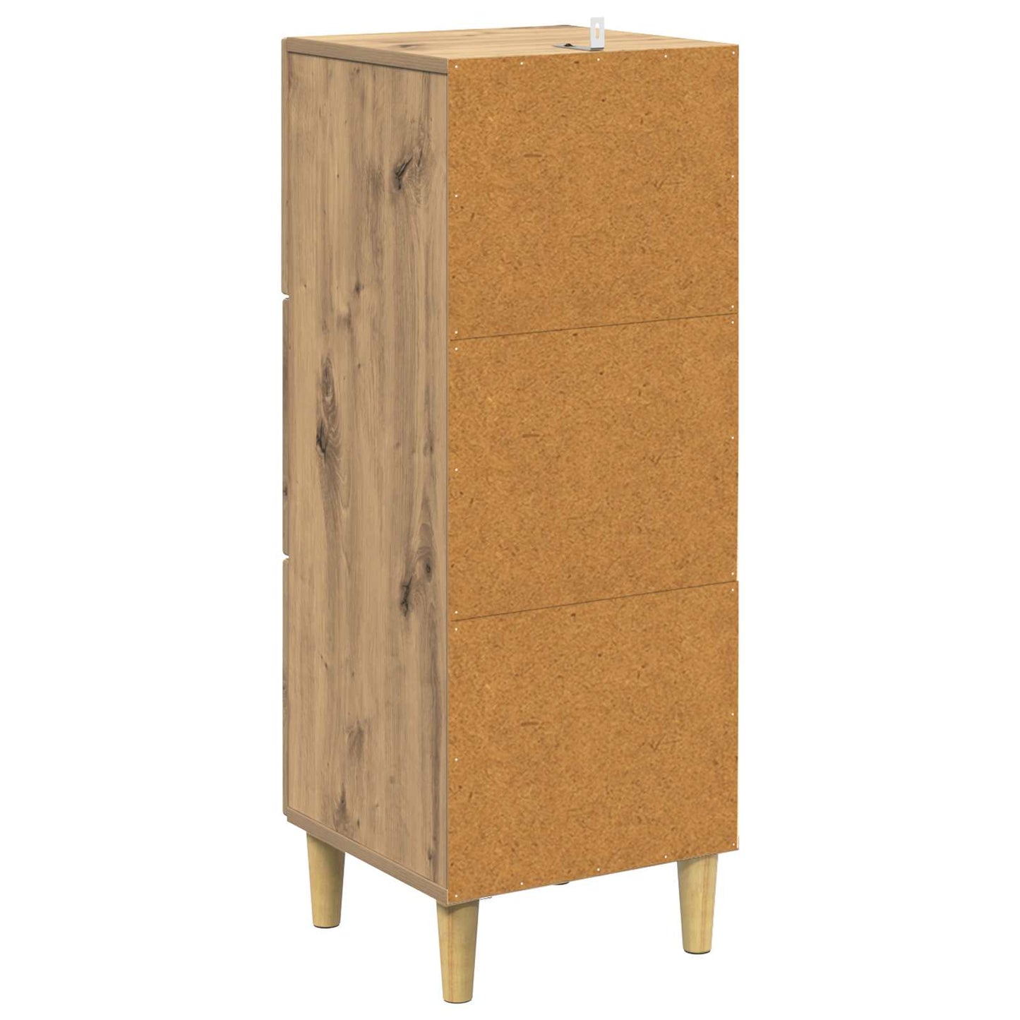 Drawer Cabinet Artisan Oak 33 x 34.5 x 90 cm Engineered Wood