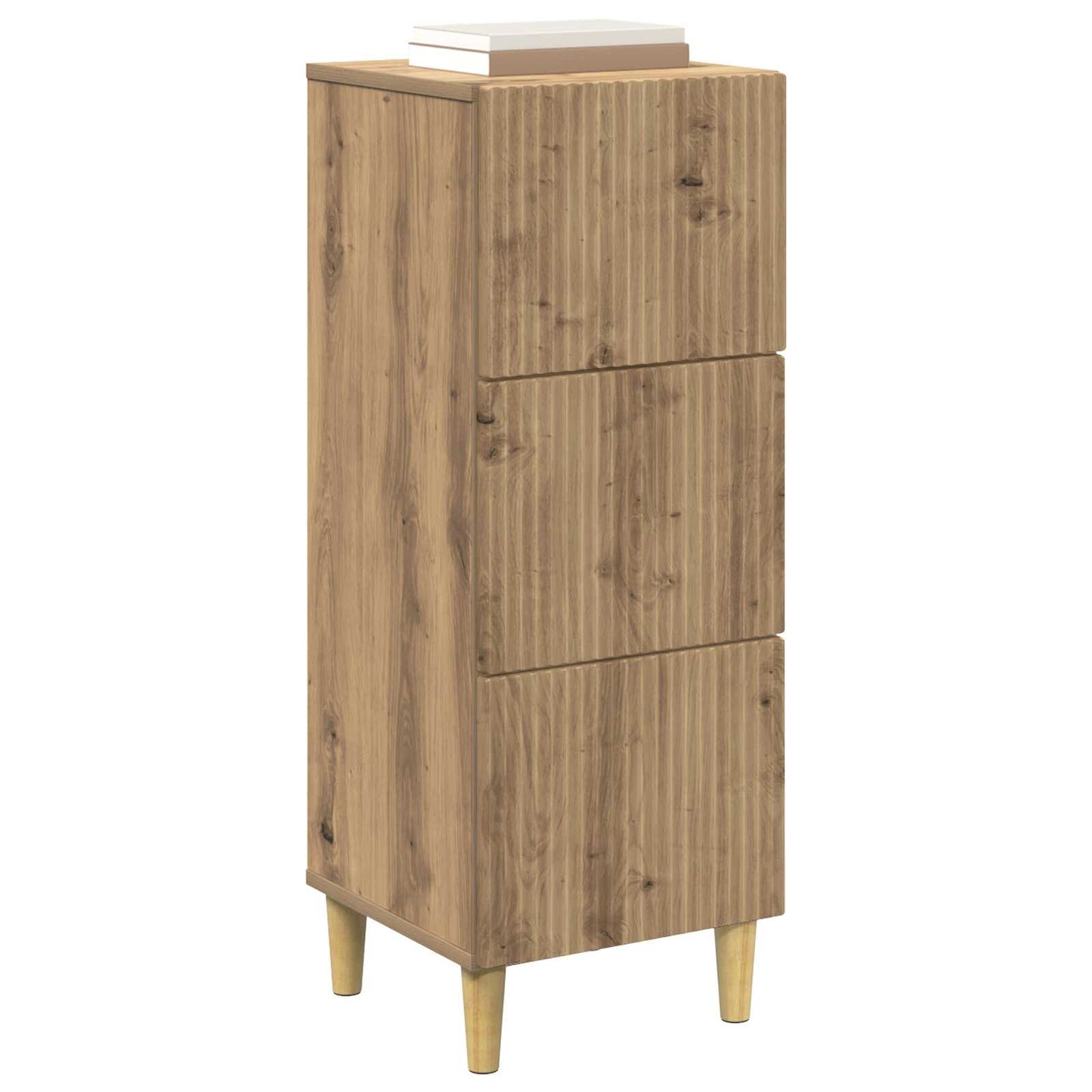 Drawer Cabinet Artisan Oak 33 x 34.5 x 90 cm Engineered Wood