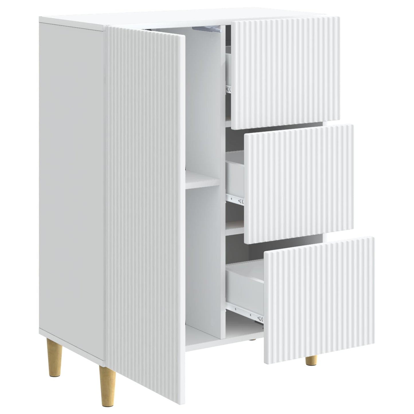 Sideboard White 66 x 34.5 x 90 cm Engineered Wood