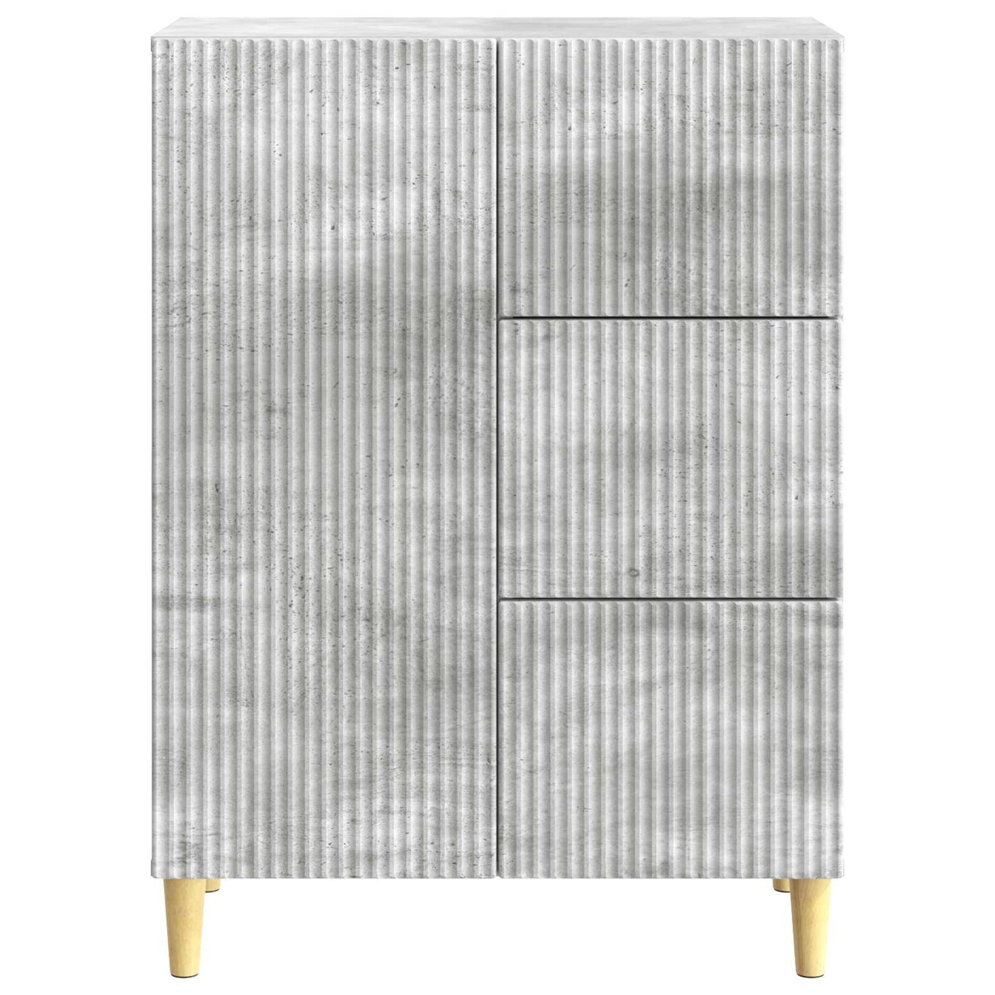 Sideboard Concrete Grey 66 x 34.5 x 90 cm Engineered Wood