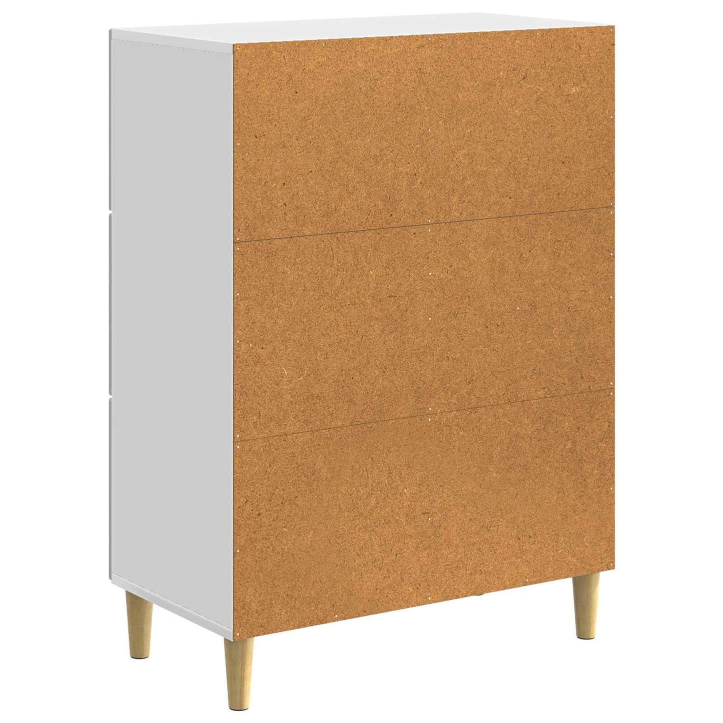 Sideboard High Gloss White 66 x 34.5 x 90 cm Engineered Wood