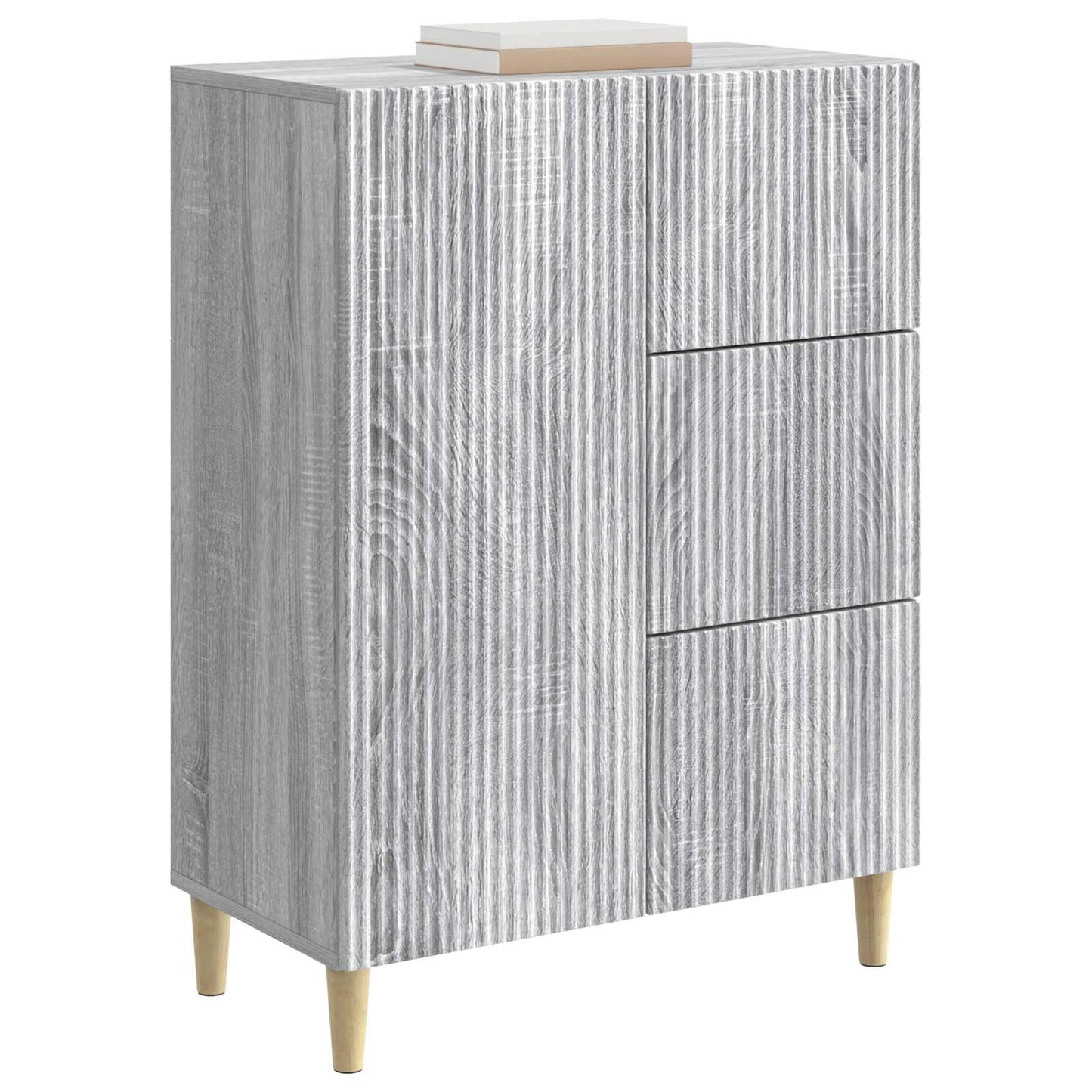 Sideboard Grey Sonoma 66 x 34.5 x 90 cm Engineered Wood
