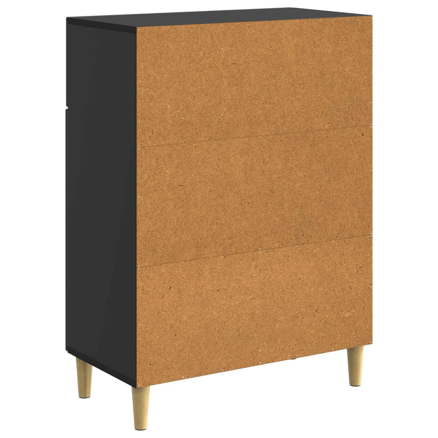 Sideboard with Drawer Black 66 x 34.5 x 90 cm Engineered Wood