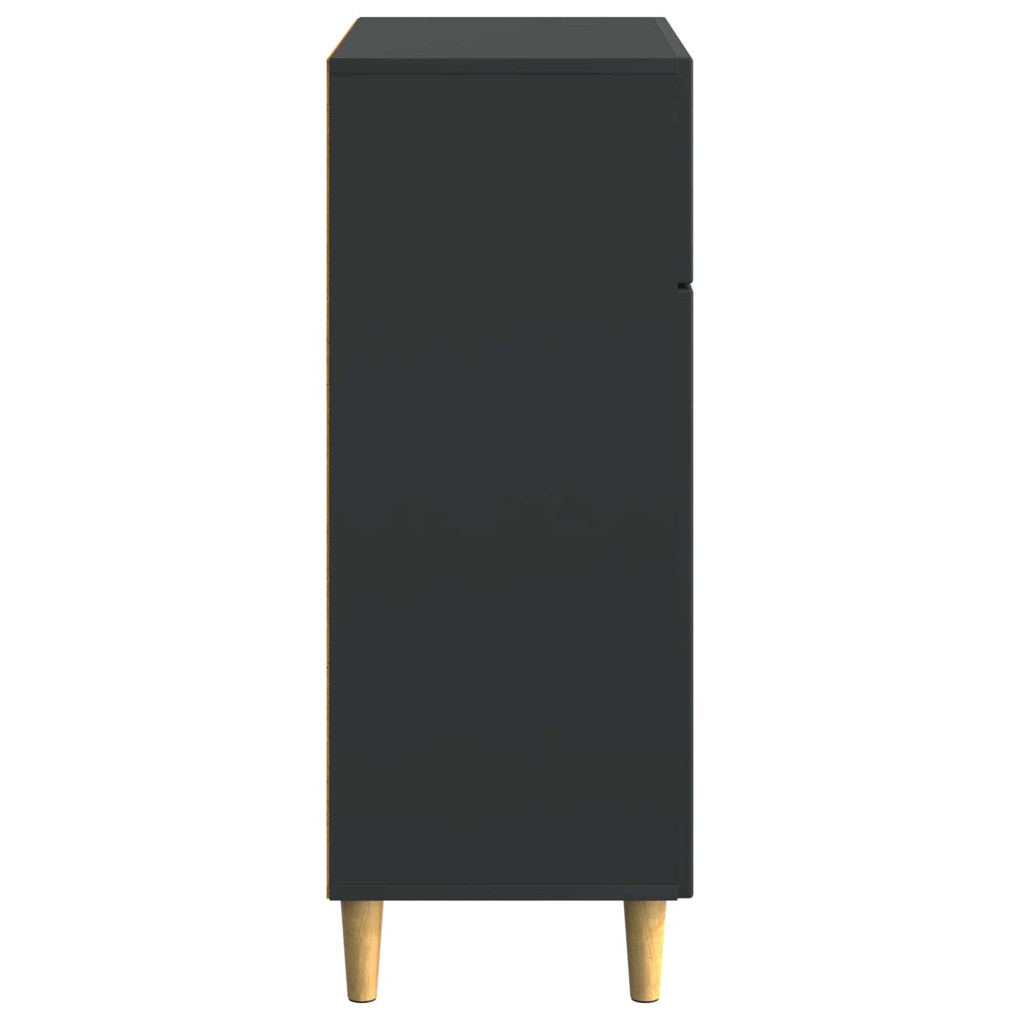 Sideboard with Drawer Black 66 x 34.5 x 90 cm Engineered Wood