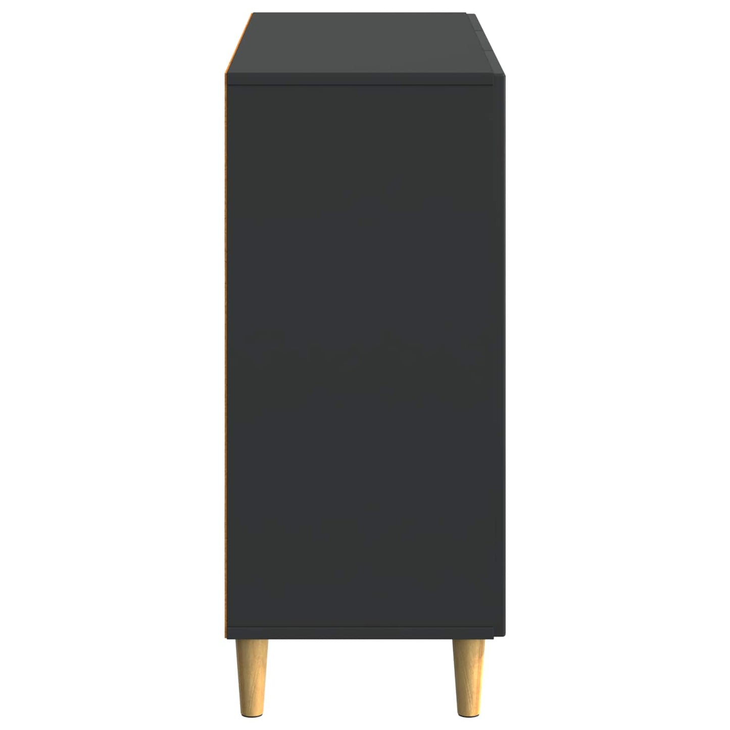 Sideboard Black 89 x 34.5 x 80 cm Engineered Wood