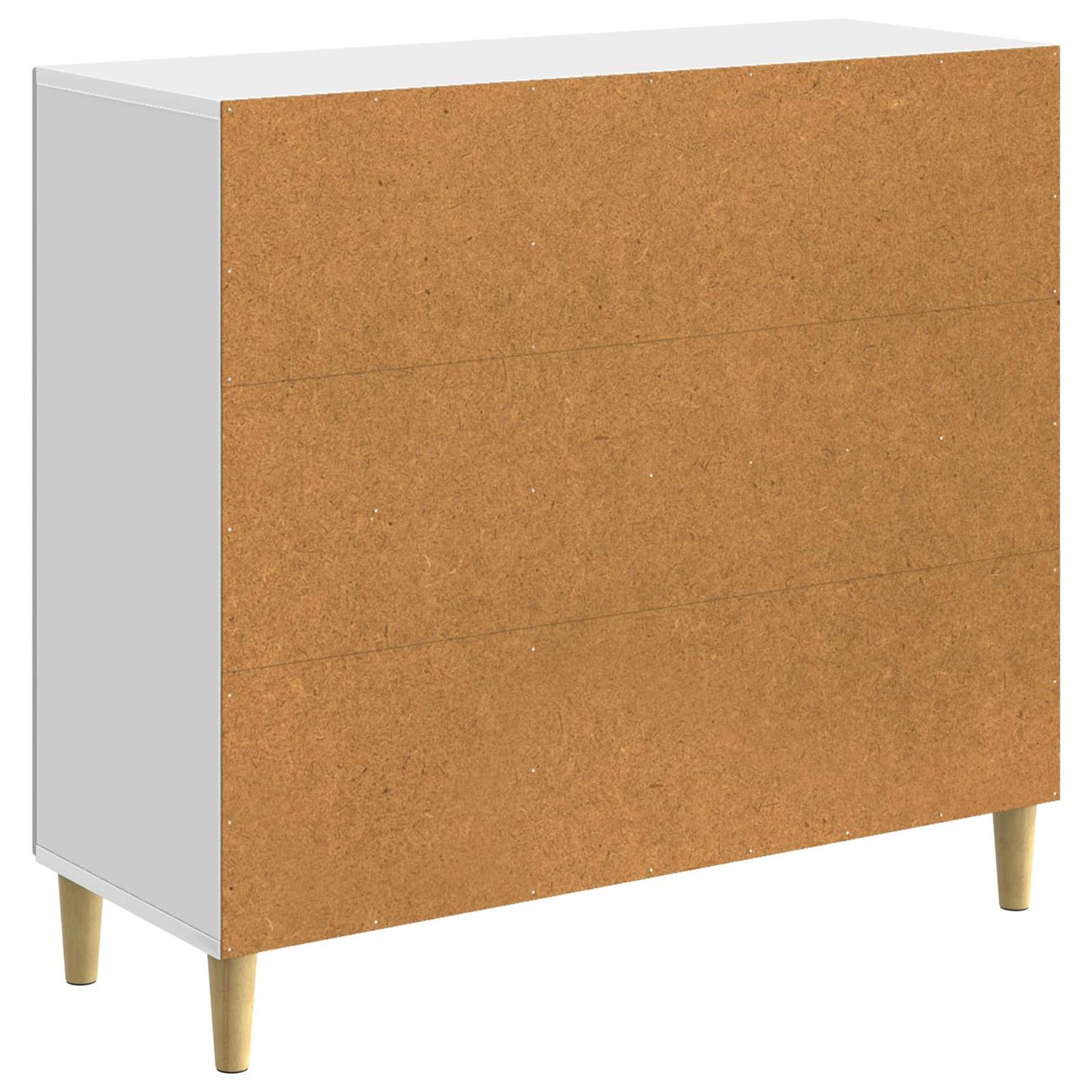 Sideboard High Gloss White 89 x 34.5 x 80 cm Engineered Wood