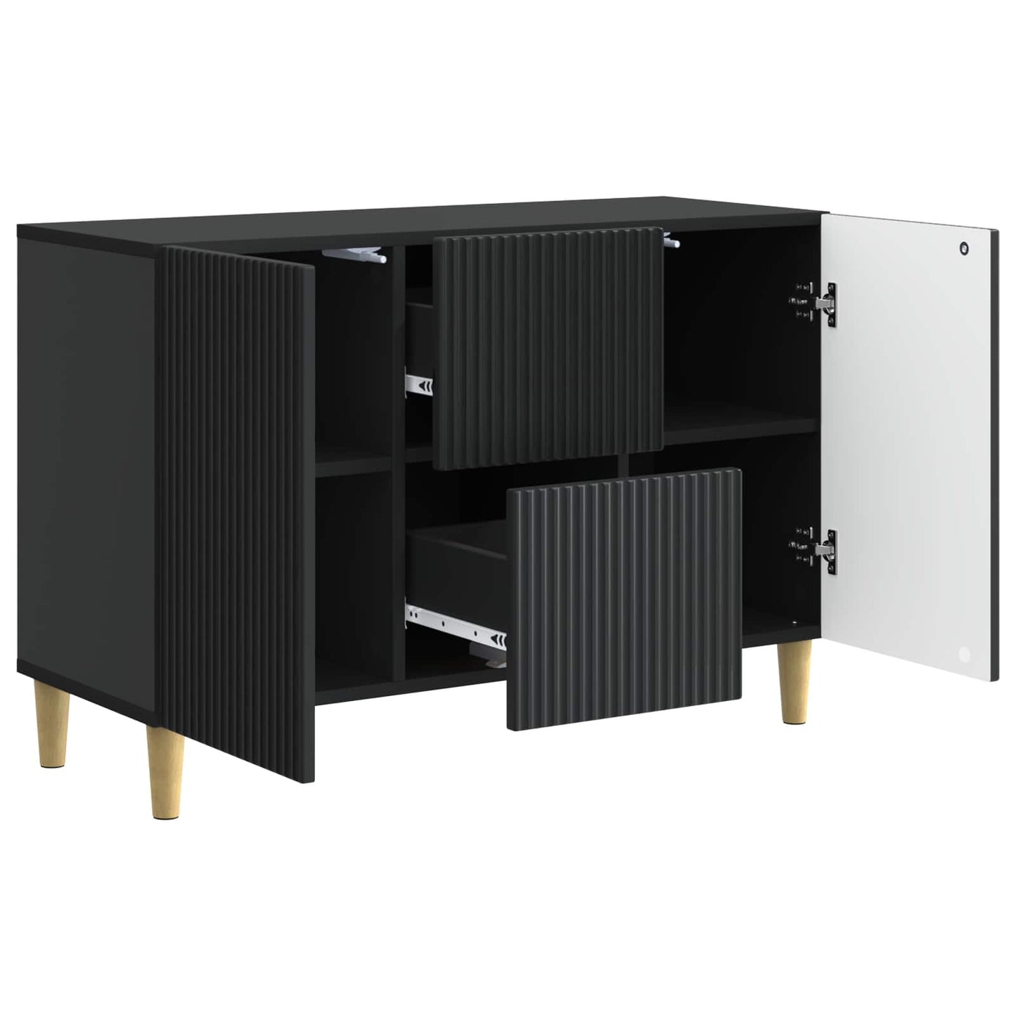 Sideboard Black 89 x 34.5 x 60 cm Engineered Wood