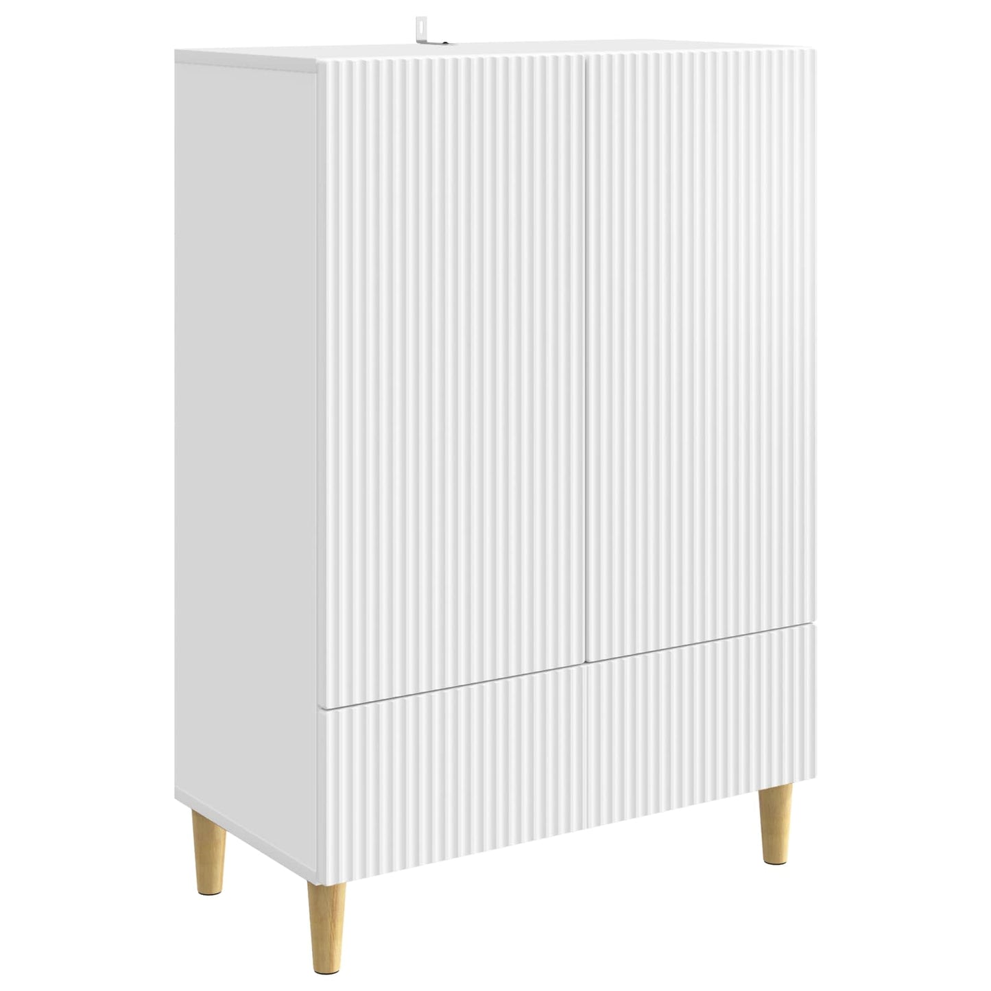 Sideboard White 66 x 34.5 x 95 cm Engineered Wood