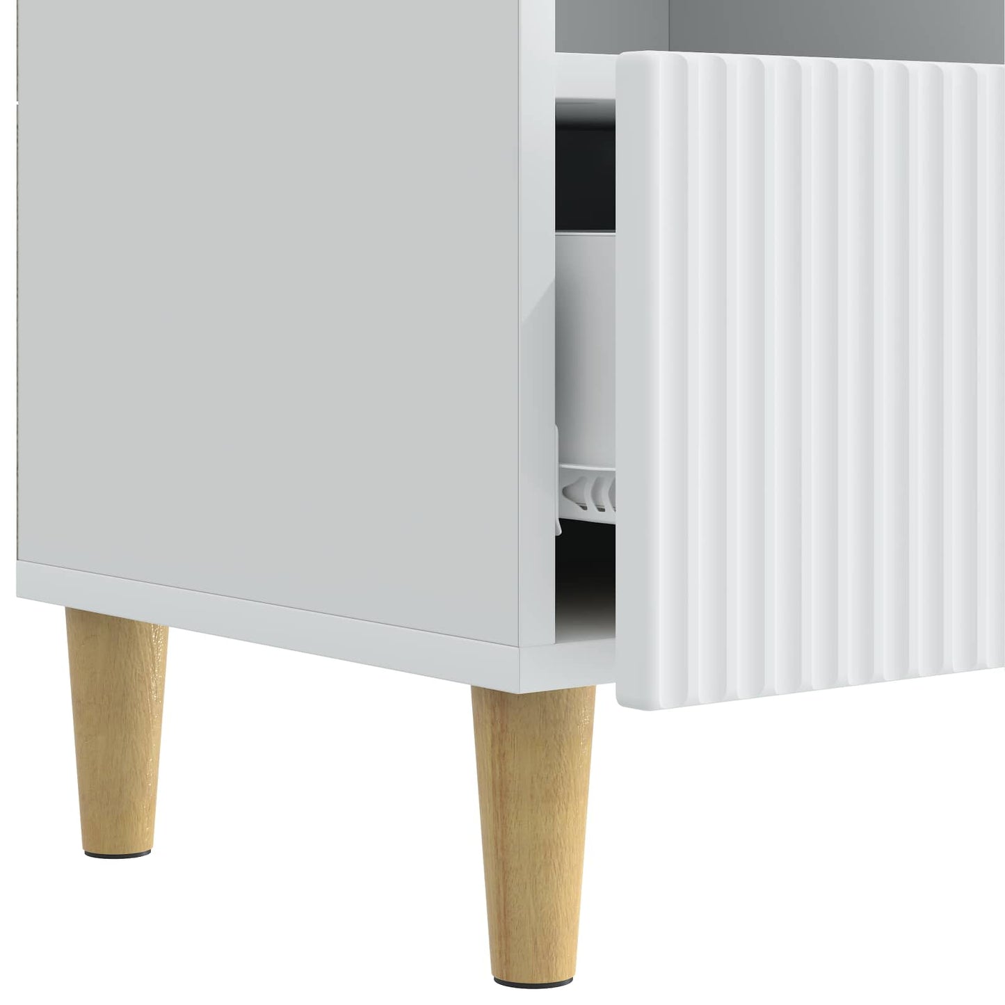 TV Cabinet with Drawer White 102 x 34.5 x 50 cm Engineered Wood