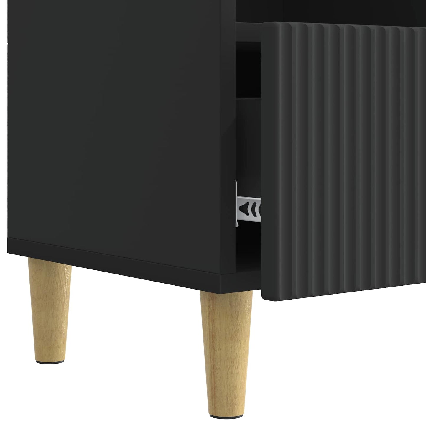 TV Cabinet with Drawer Black 102 x 34.5 x 50 cm Engineered Wood