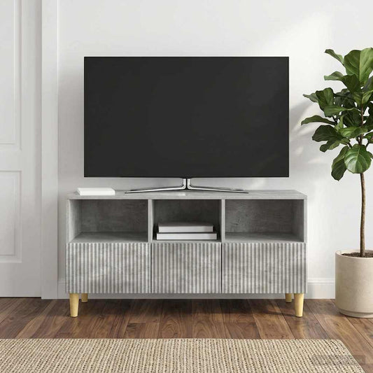 TV Cabinet 102 x 34.5 x 50 cm Concrete Grey Engineered Wood