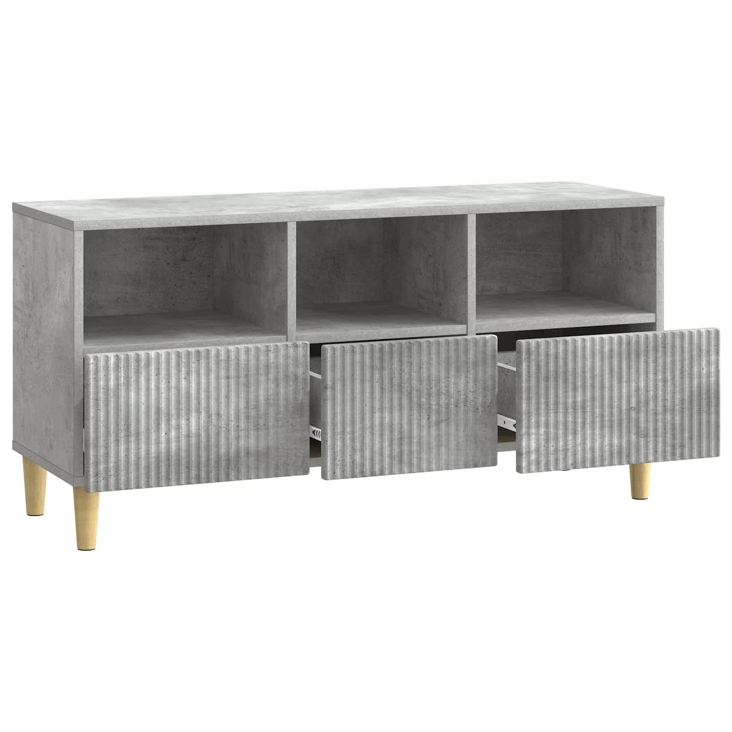 TV Cabinet Concrete Grey 102 x 34.5 x 50 cm Engineered Wood