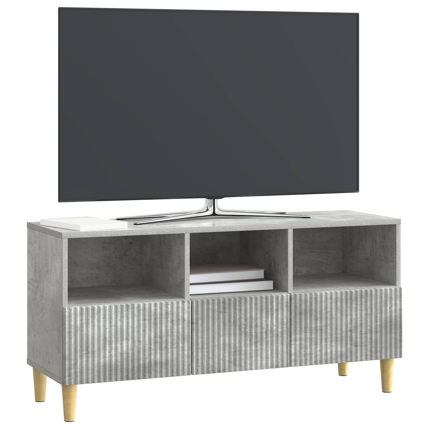 TV Cabinet Concrete Grey 102 x 34.5 x 50 cm Engineered Wood