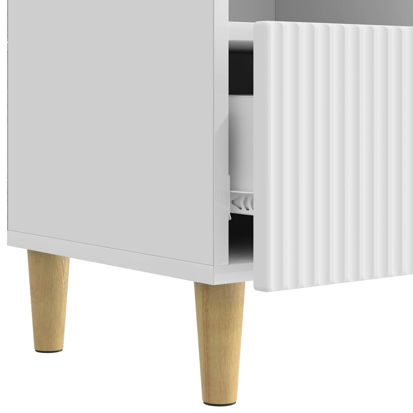 TV Cabinet High Gloss White 102 x 34.5 x 50 cm Engineered Wood